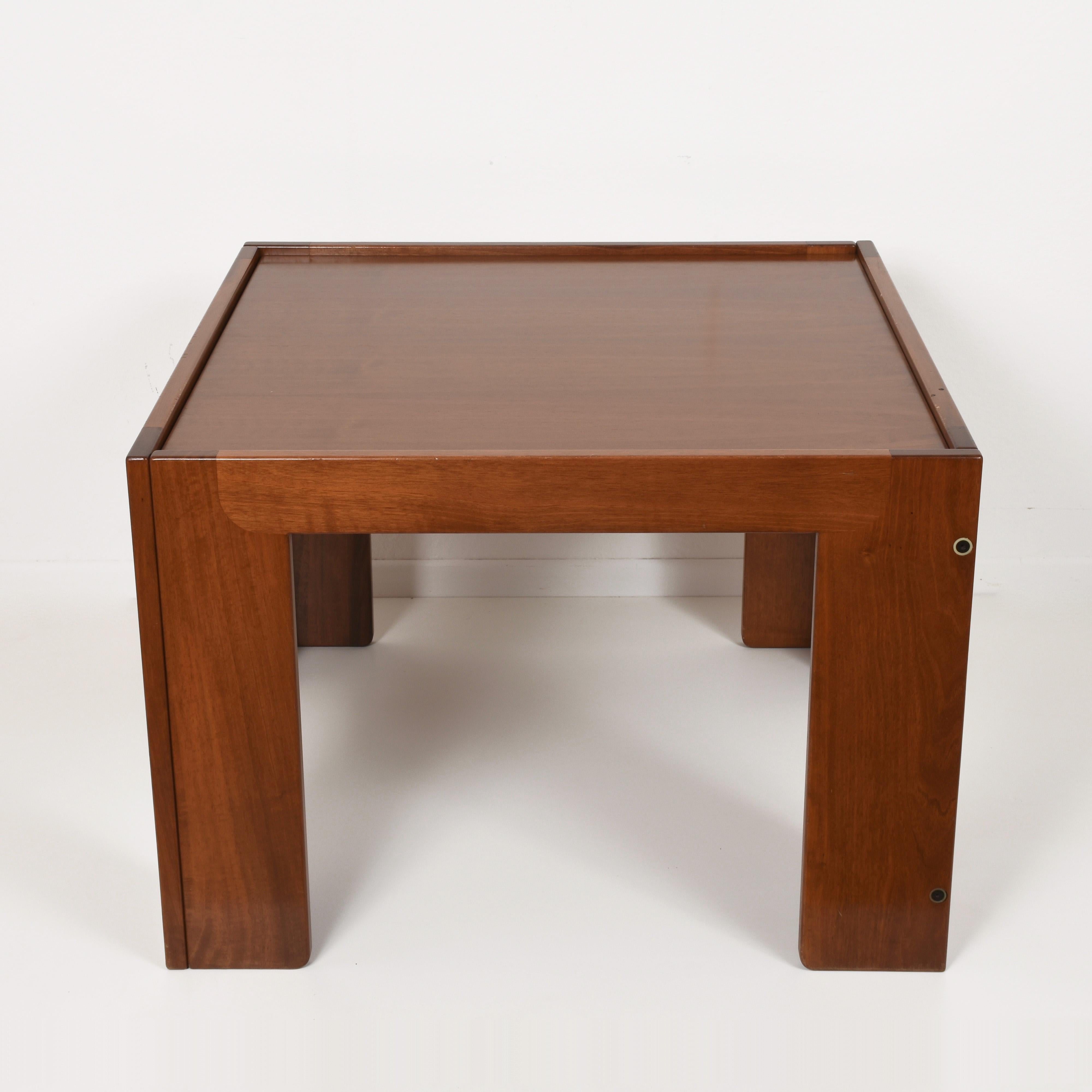 Mid-Century Modern Afra and Tobia Scarpa Midcentury Squared Italian Coffee Table for Cassina, 1960s