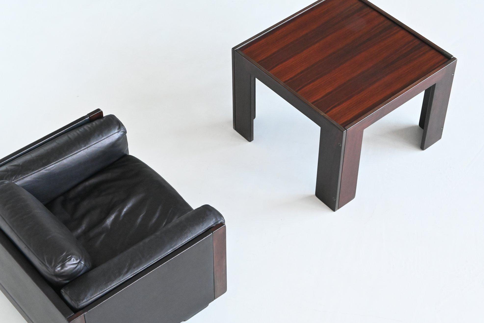 Afra and Tobia Scarpa model 920 lounge chair and table Cassina Italy 1966 3