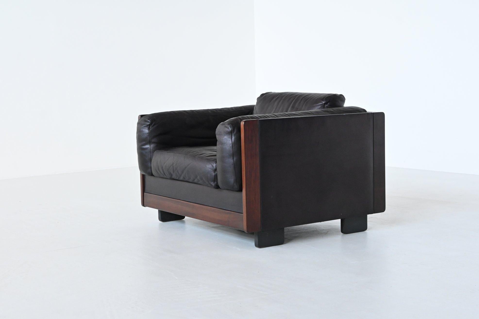 Afra and Tobia Scarpa model 920 lounge chair and table Cassina Italy 1966 5