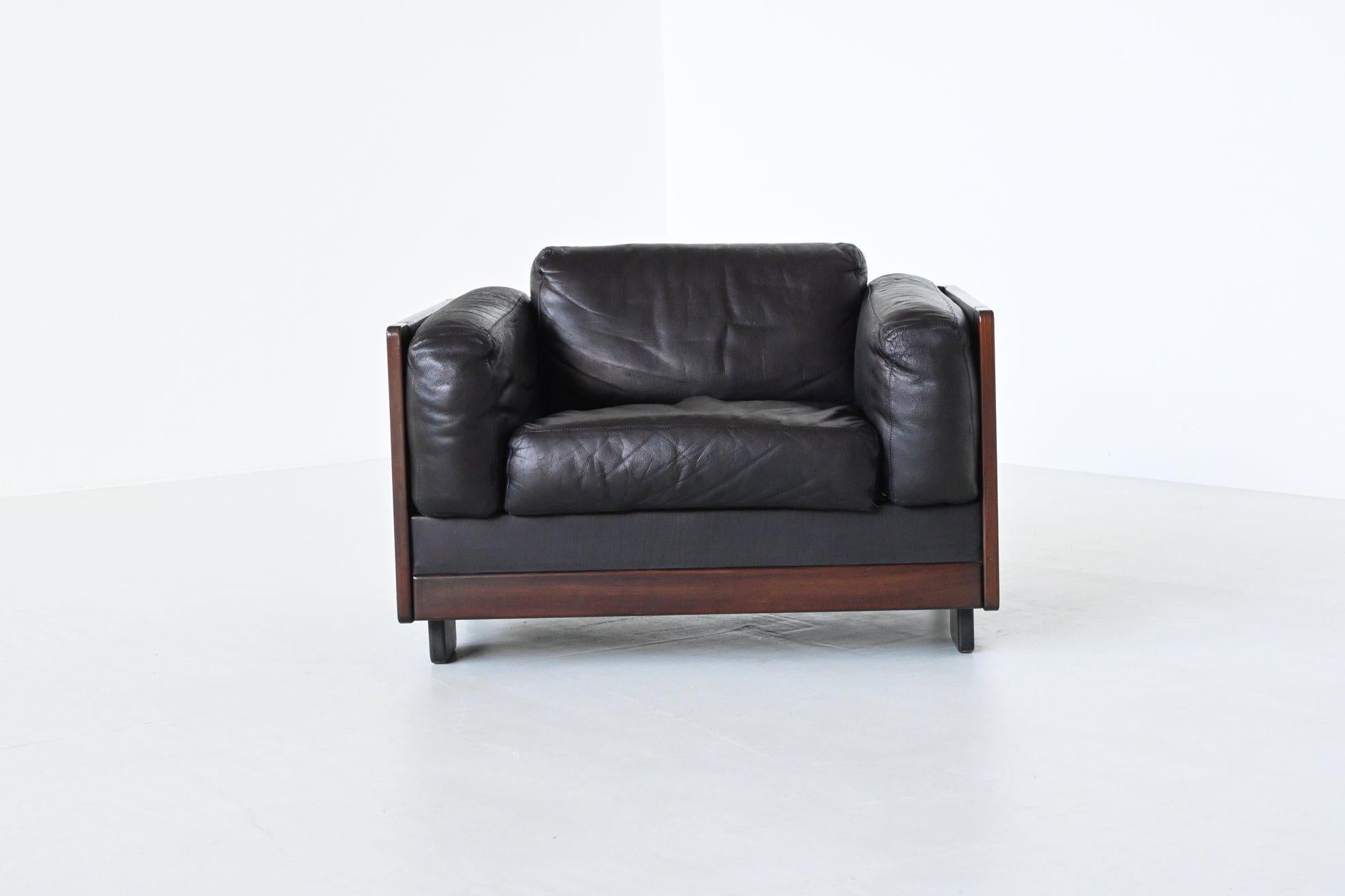 Afra and Tobia Scarpa model 920 lounge chair and table Cassina Italy 1966 6