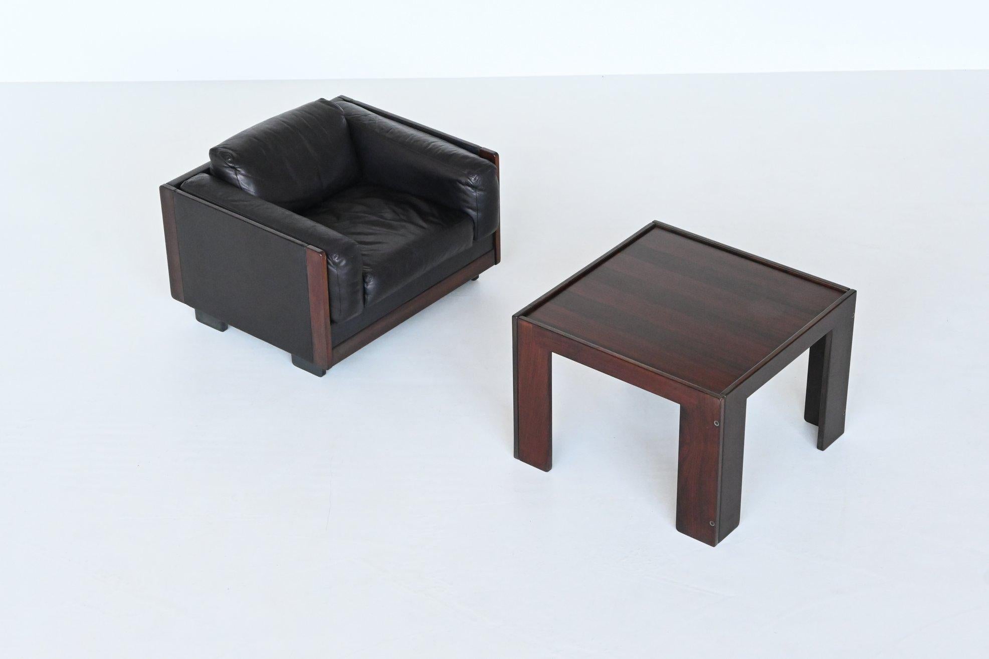 High quality lounge set model 920 designed by Afra and Tobia Scarpa and manufactured by Cassina, Italy 1966. Afra and Tobia Scarpa started their collaboration with the Italian manufacturer Figli di Amedeo Cassina, designing an iconic series in which