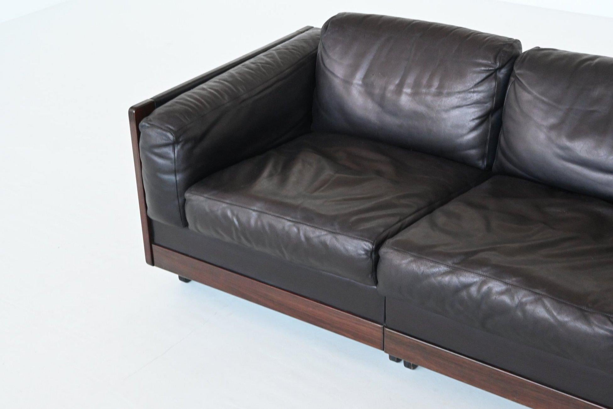 Mid-20th Century Afra and Tobia Scarpa model 920 two-seat sofa Cassina Italy 1966
