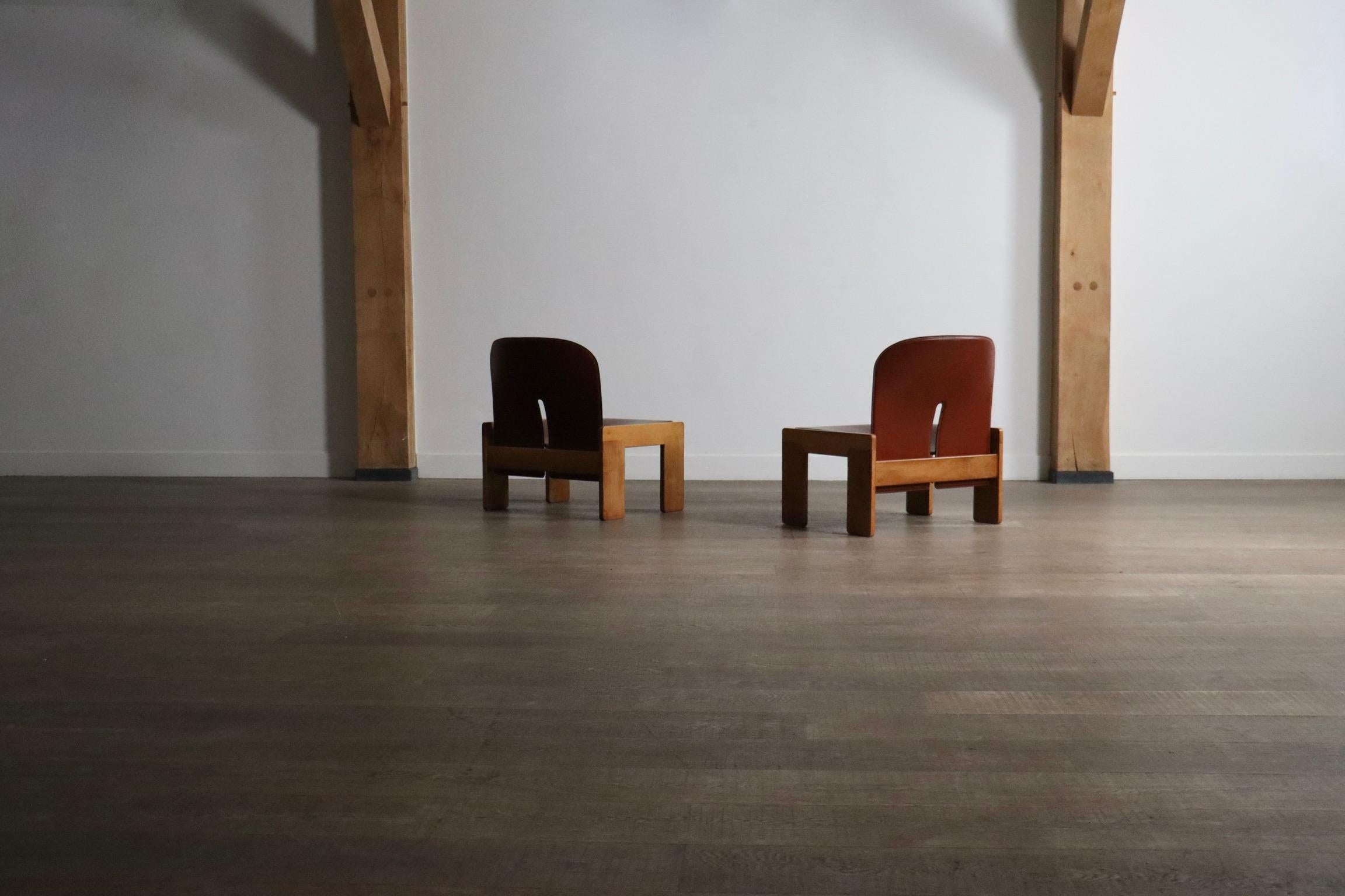 Afra & Tobia Scarpa Model No 925 Fauteuils pour Cassina, Italie, années 1970 en vente 7