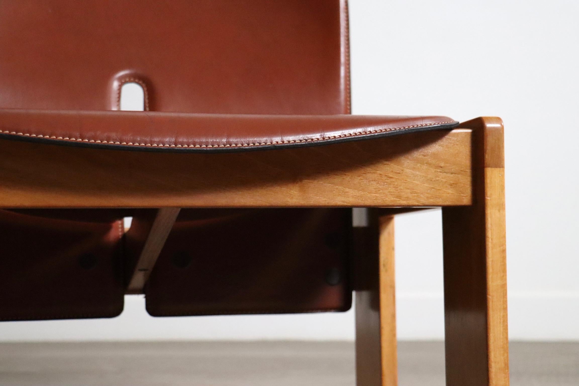 Afra & Tobia Scarpa Model No 925 Fauteuils pour Cassina, Italie, années 1970 en vente 9