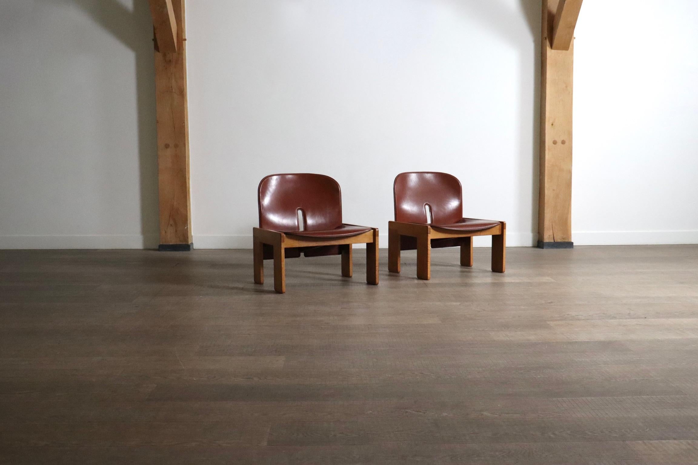 Afra & Tobia Scarpa Model No 925 Fauteuils pour Cassina, Italie, années 1970 en vente 3