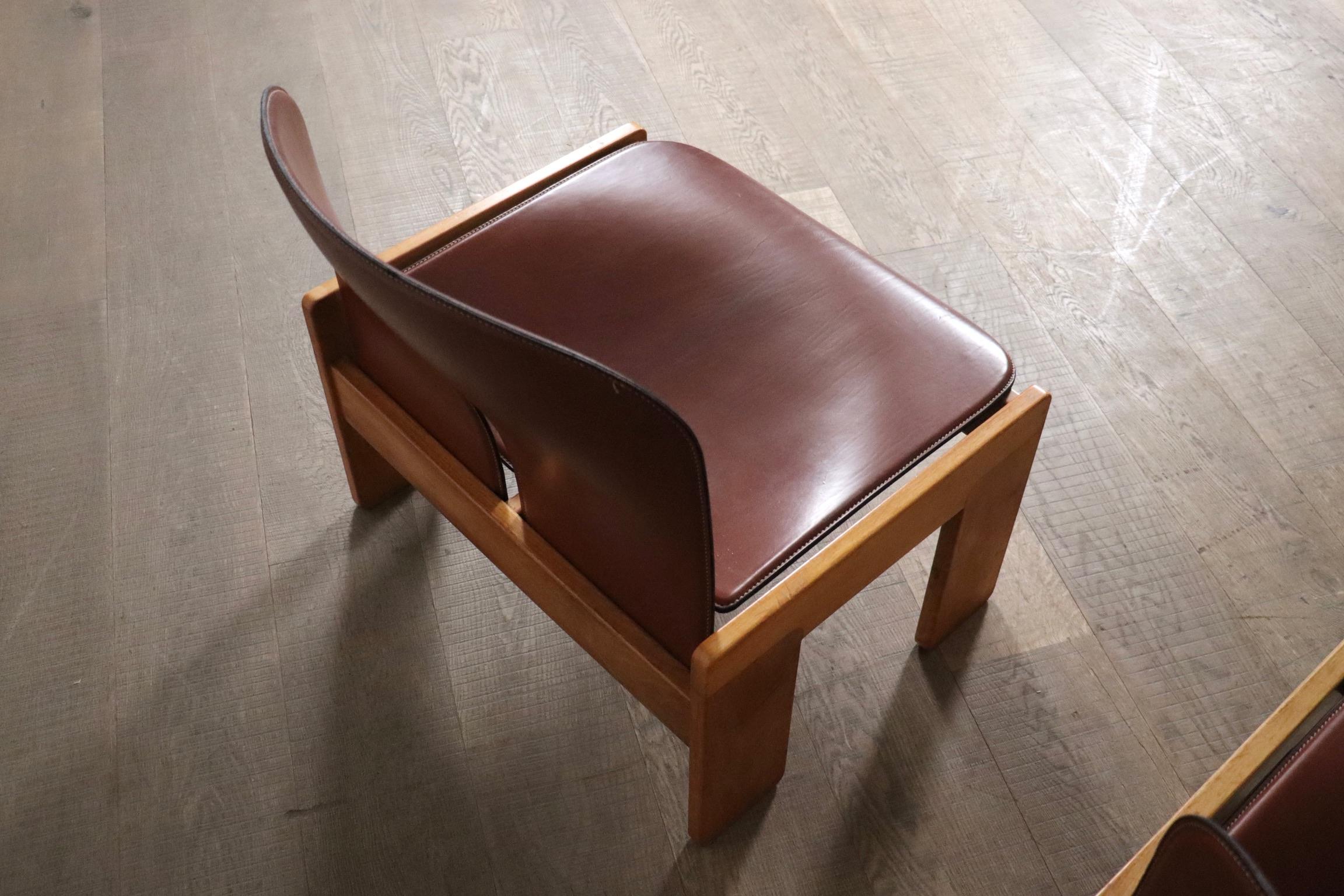 Afra & Tobia Scarpa Model No 925 Fauteuils pour Cassina, Italie, années 1970 en vente 4