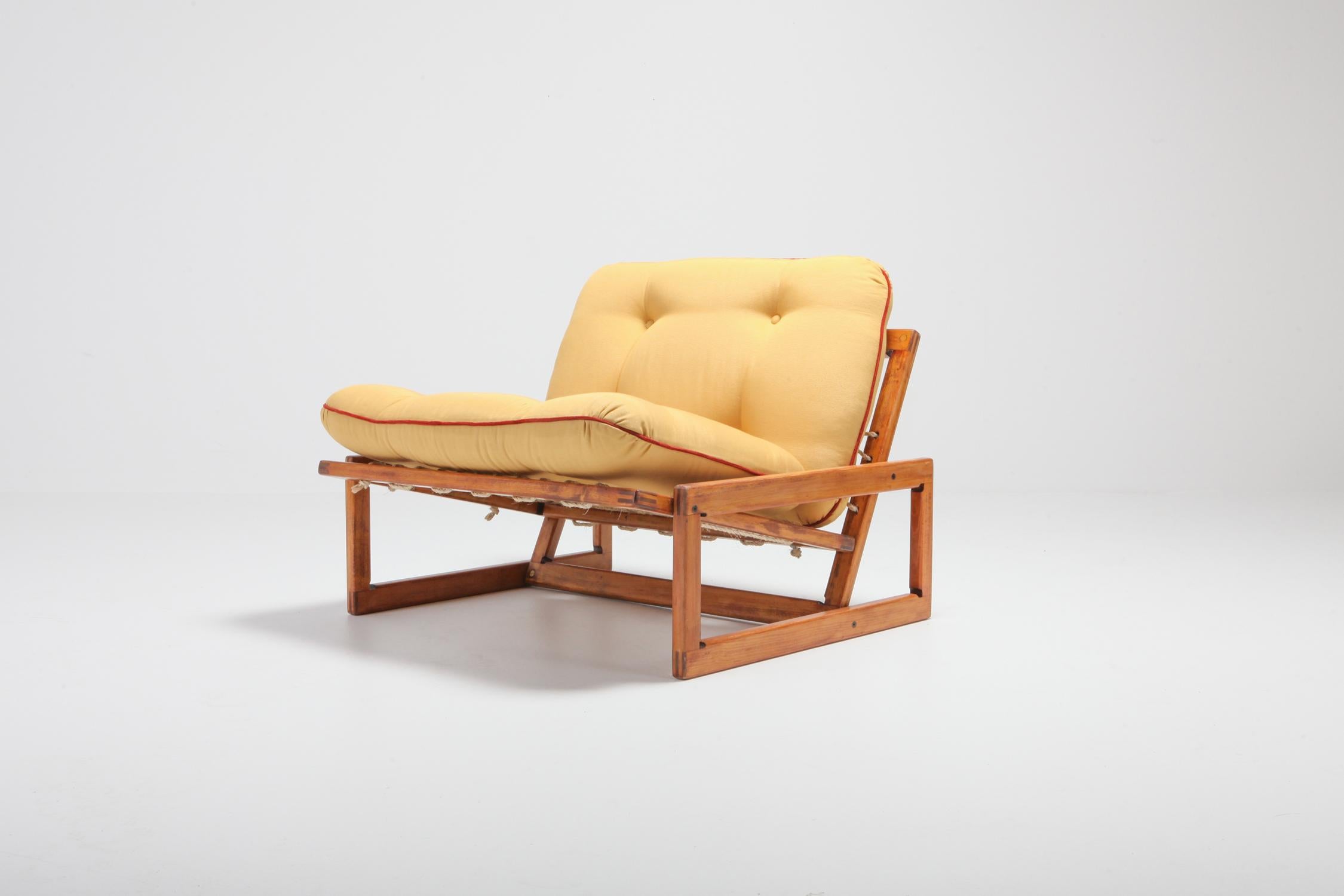 Beech Afra and Tobia Scarpa Pair of 'Carlotta' Lounge Chairs for Cassina