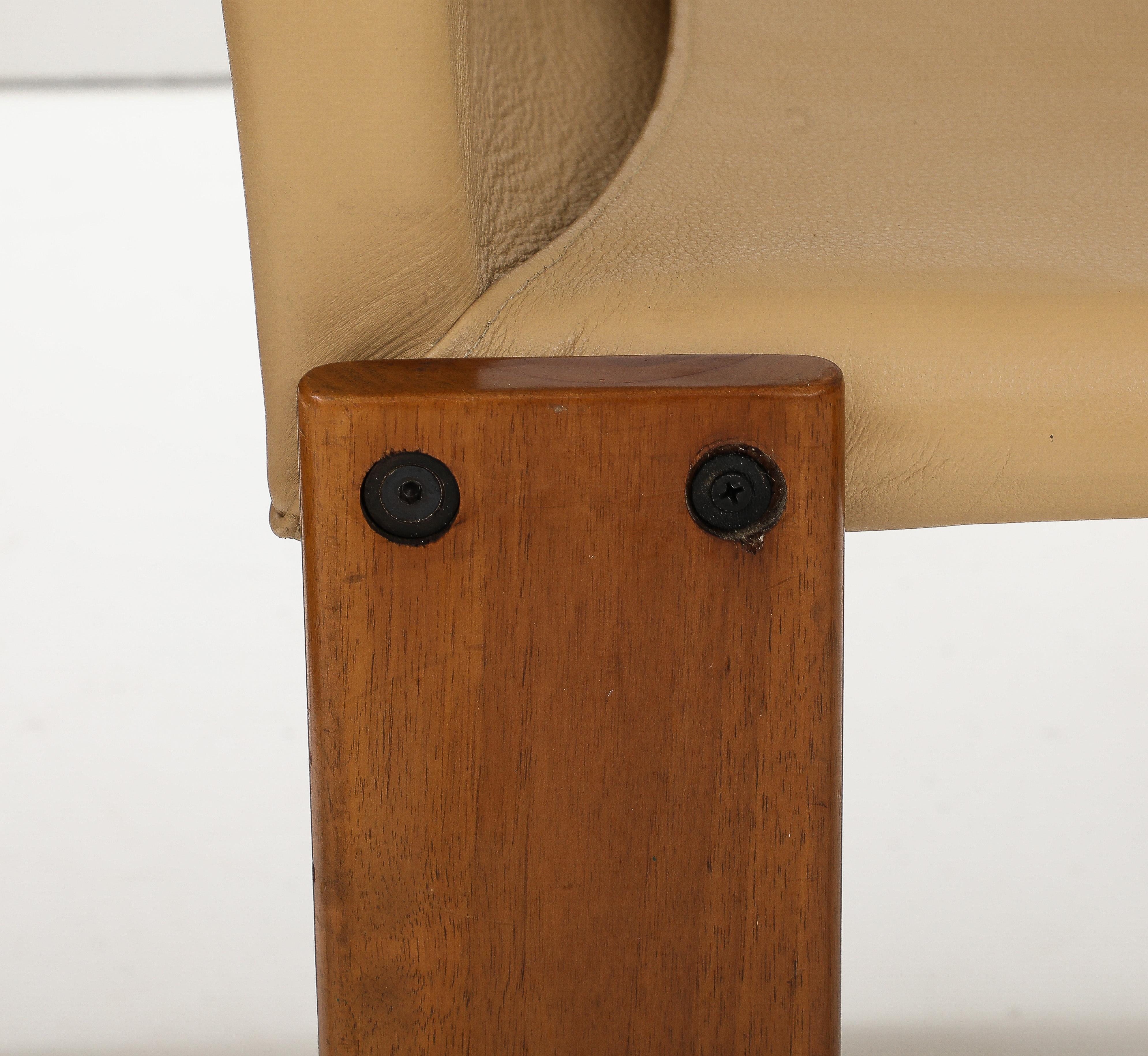 Afra and Tobia Scarpa Pair of 'Monk' Chairs for Molteni, Italy, circa 1974  For Sale 5