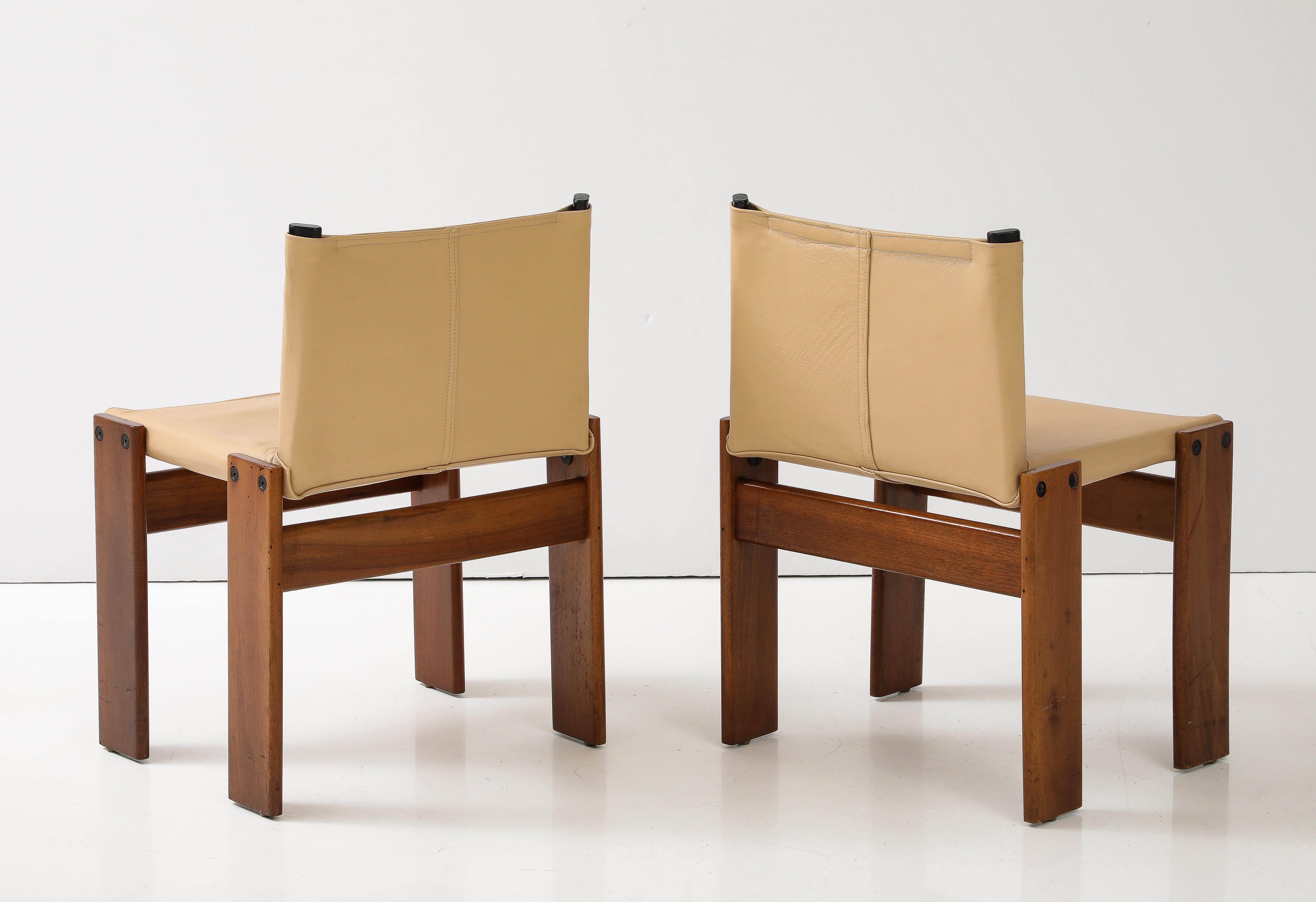 Afra and Tobia Scarpa Pair of 'Monk' Chairs for Molteni, Italy, circa 1974  For Sale 7