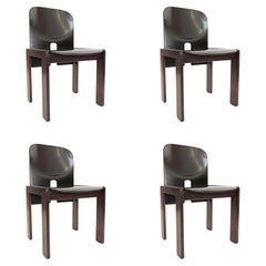 Afra and Tobia Scarpa Set of Four Dining Chairs for Cassina, Italy 1965