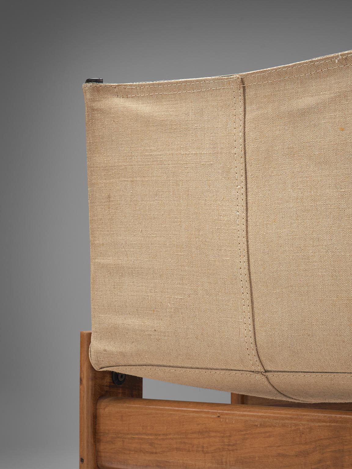Afra and Tobia Scarpa Set of Twelve Monk Chairs Canvas 2