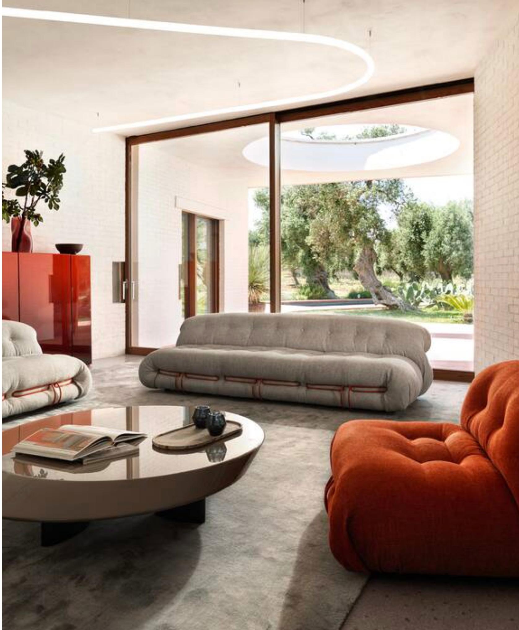 Afra And Tobia Scarpa Soriana Armchair For Cassina For Sale 3
