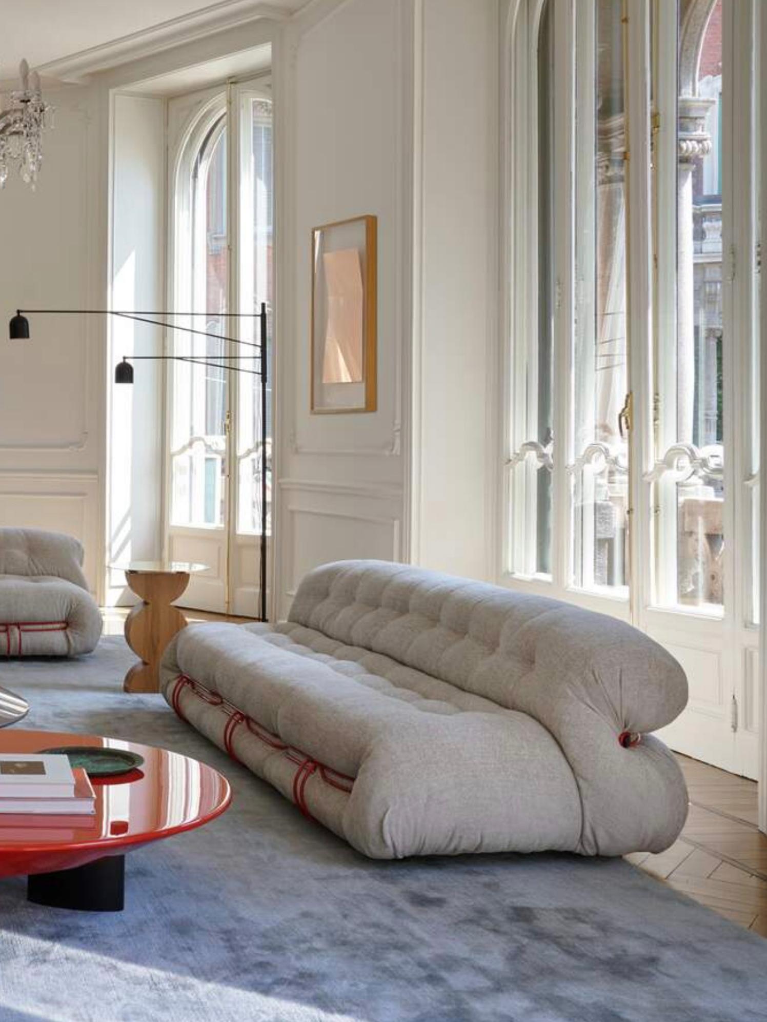 Afra And Tobia Scarpa Soriana Armchair For Cassina For Sale 4