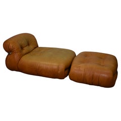 Afra and Tobia Scarpa Soriana Lounge Chair and Ottoman
