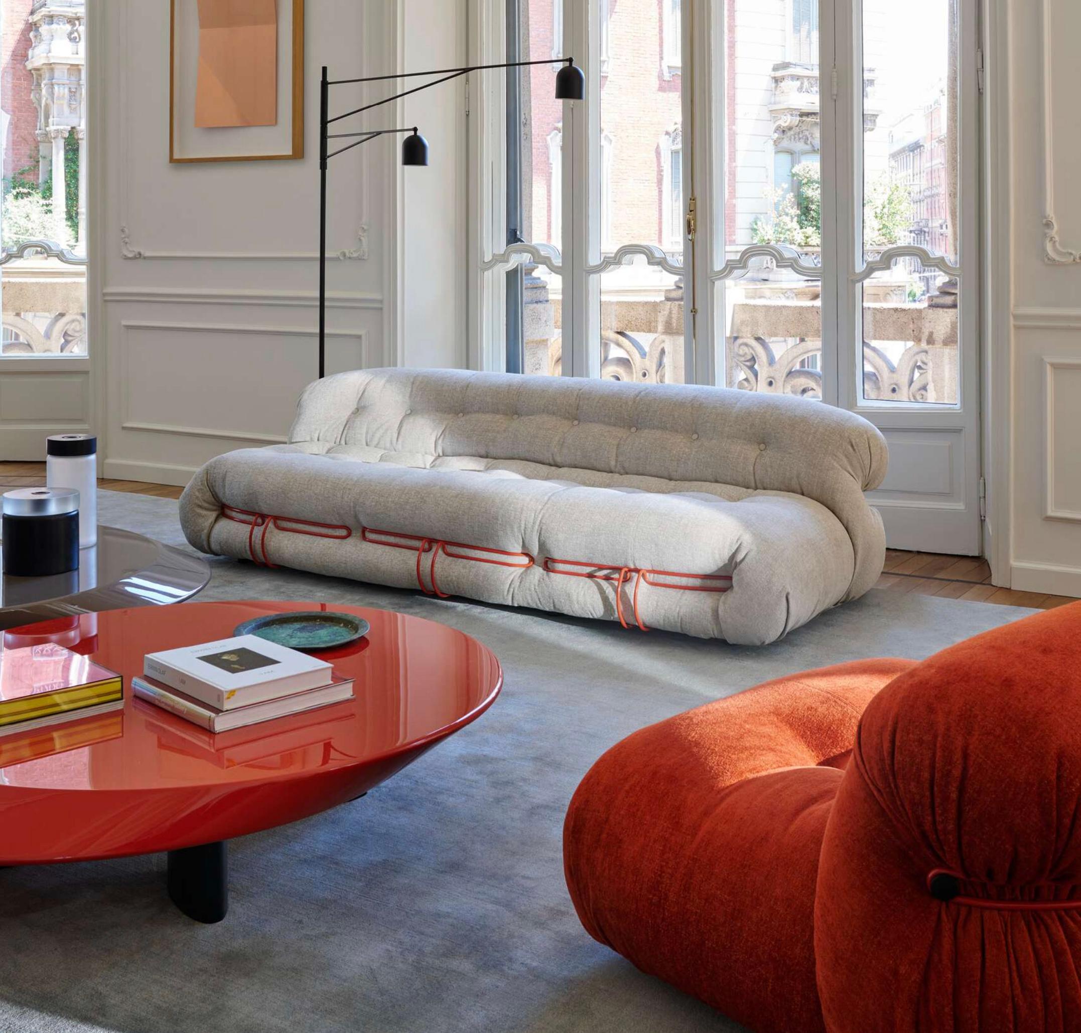 Afra And Tobia Scarpa Soriana Puf For Cassina For Sale 1