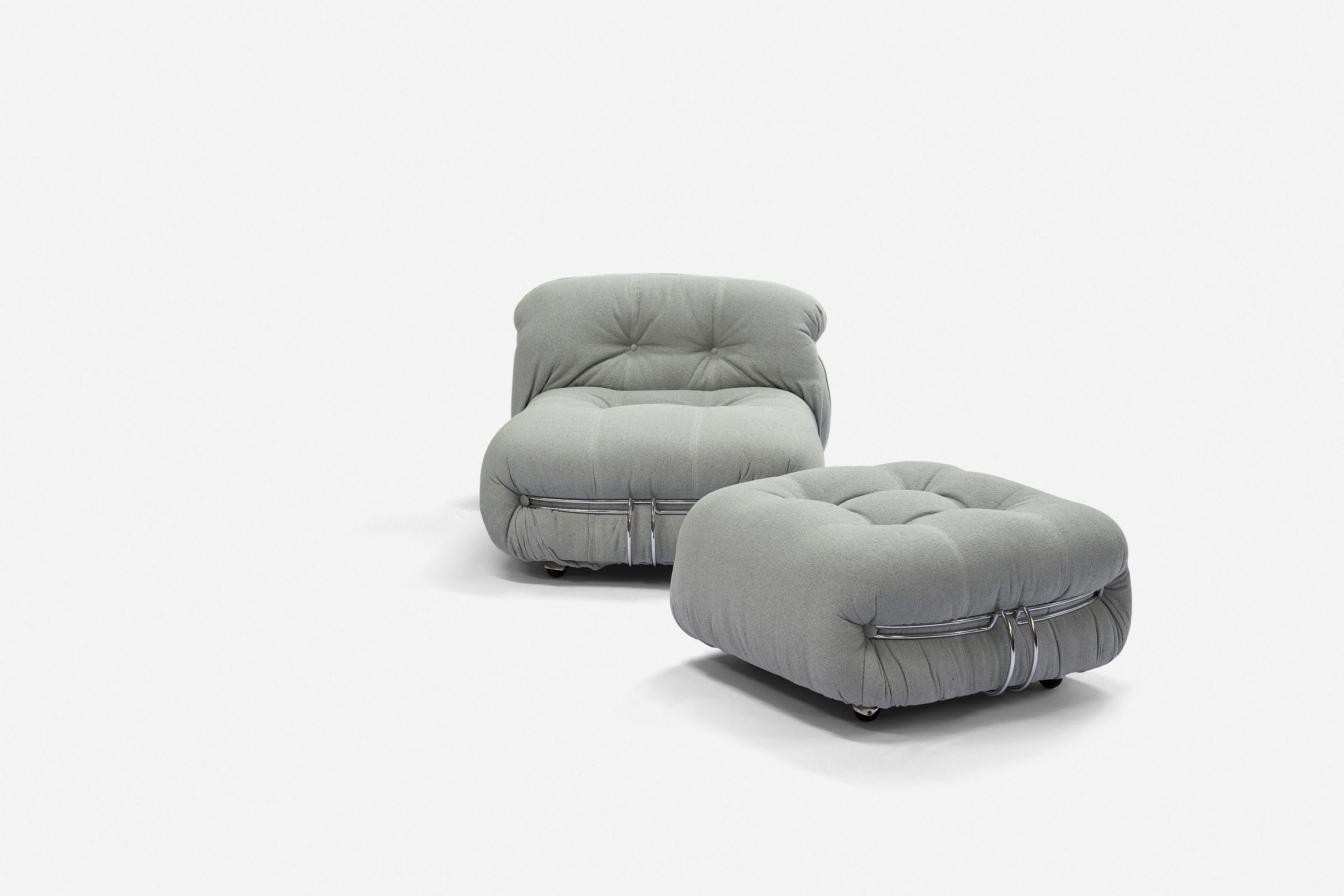 Afra and Tobia Scarpa Soriana set for Cassina  In Good Condition For Sale In Houston, TX