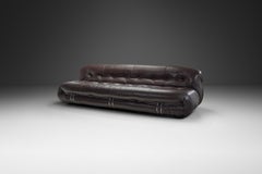 Afra and Tobia Scarpa "Soriana" Sofa in Leather, Italy, 1969