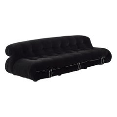 Afra and Tobia Scarpa Three Seater Soriana Sofa for Cassina, Italy, 1970s