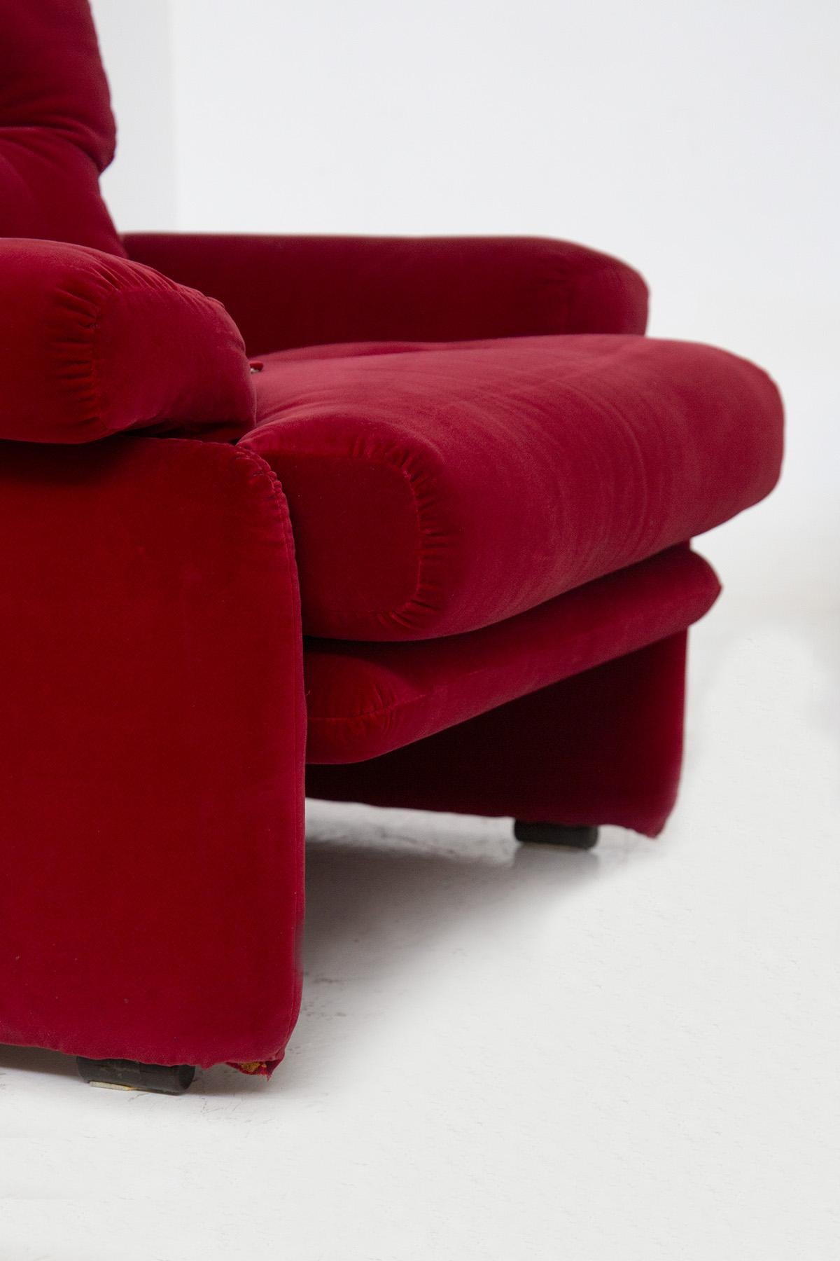 Afra and Tobia Scarpa Vintage Armchairs Mod. 