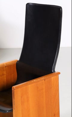 Afra and Tobias Scarpa for Stildomus - Set of four  « Torcello » dining chairs