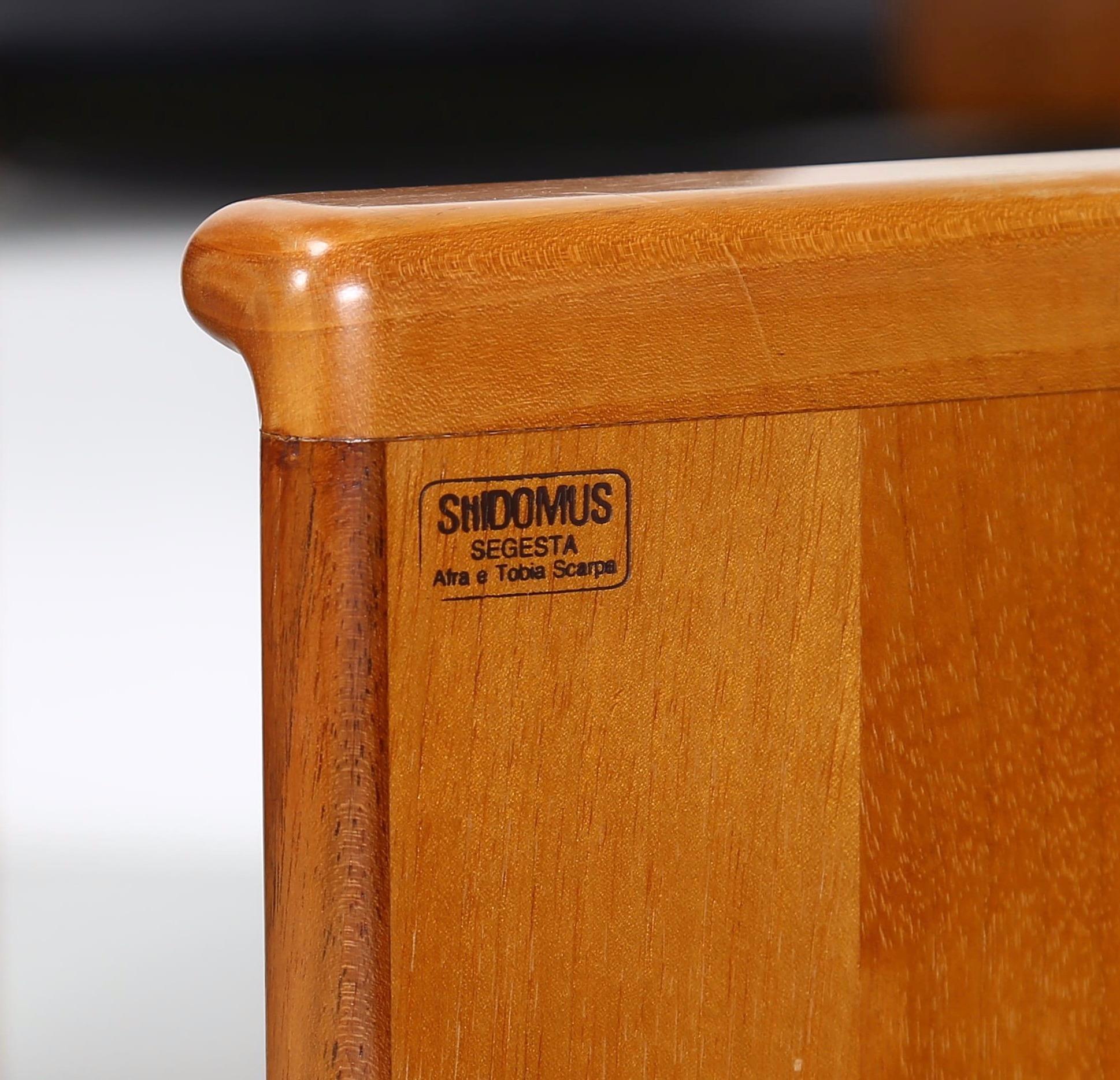 Italian Afra and Tobias Scarpa for Stildomus - Set of four  « Torcello » dining chairs