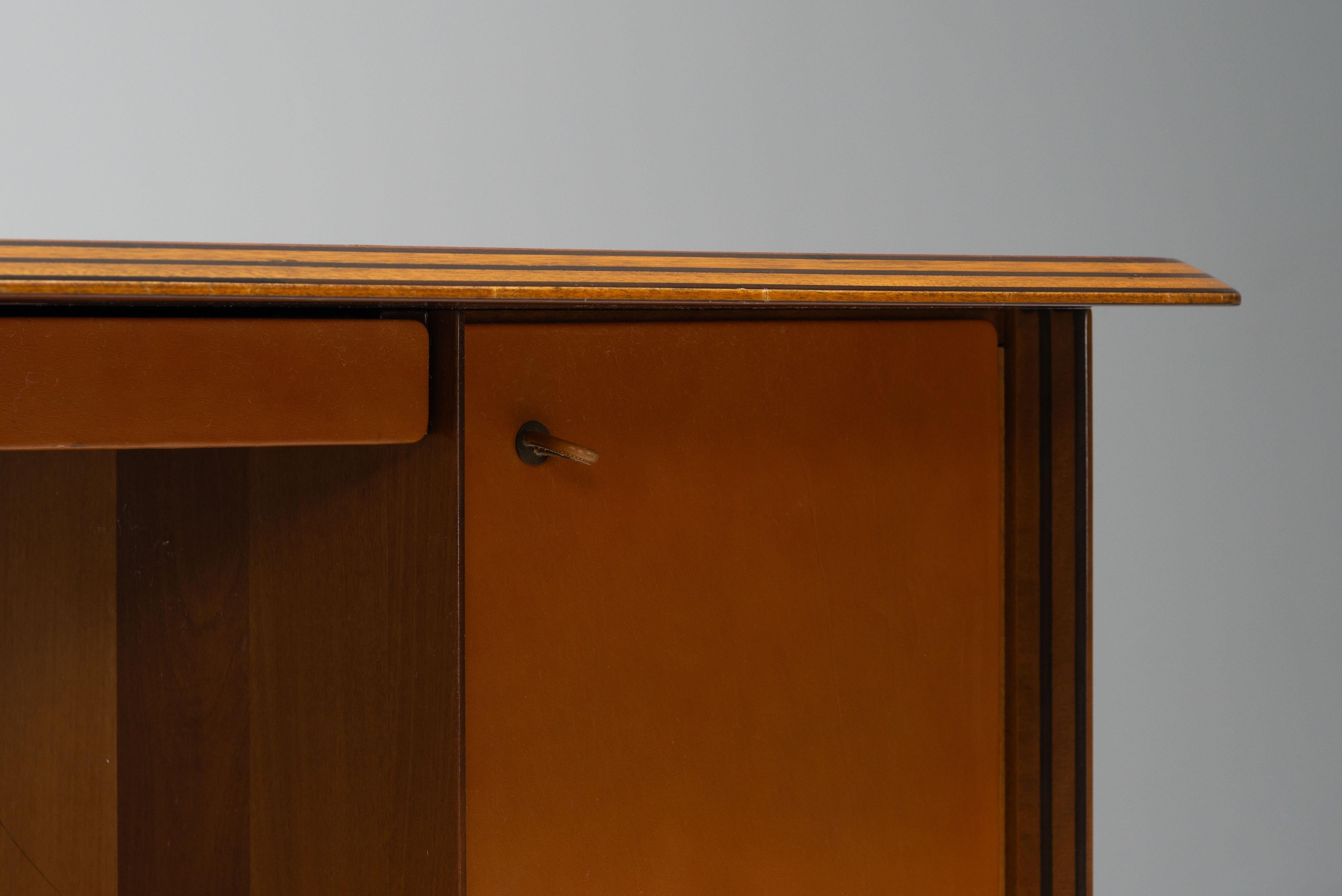 Italian Afra e Tobia Scarpa Artona desk Maxalto Italy 1975 For Sale