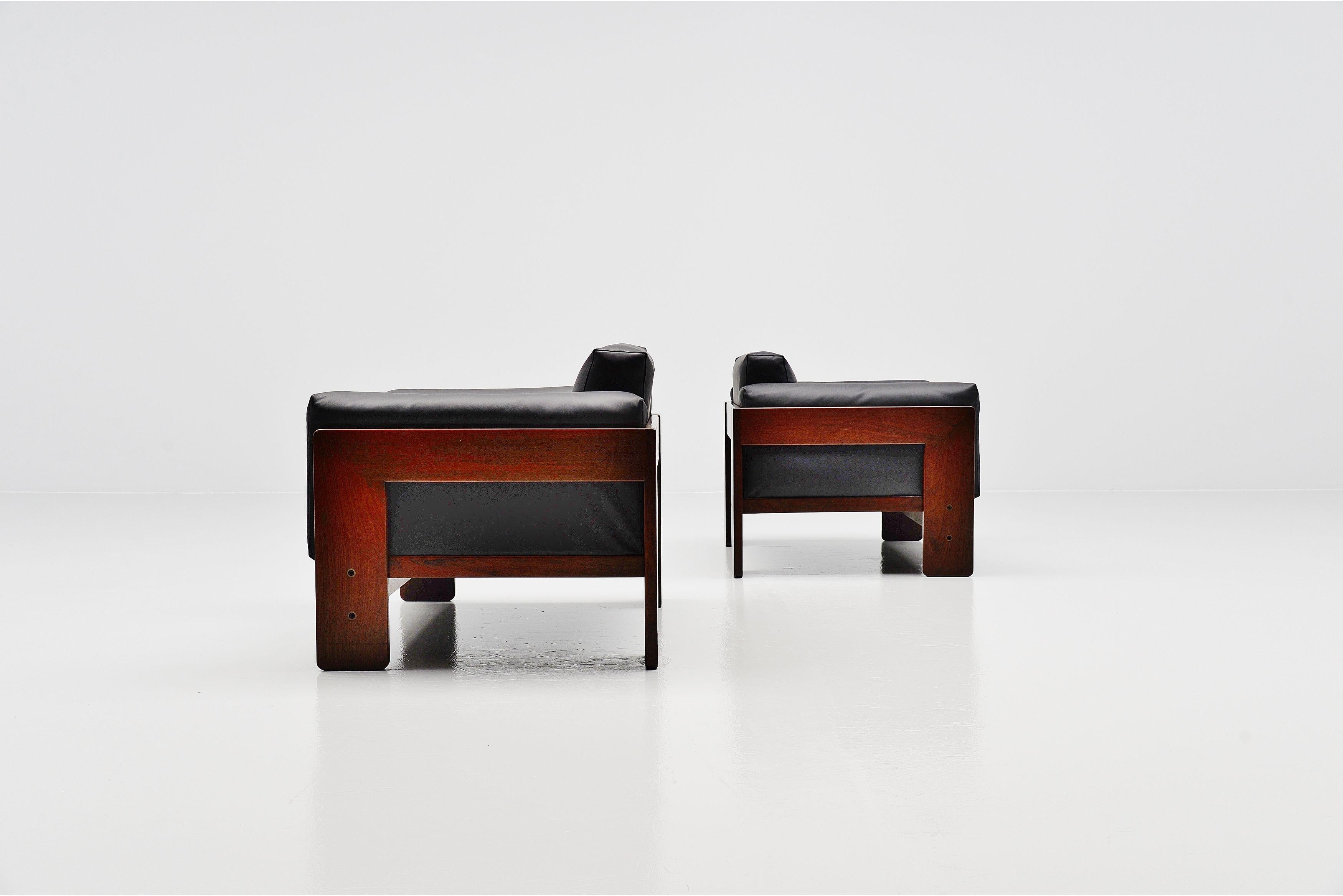 Afra e Tobia Scarpa Bastiano Lounge Chairs Gavina, 1960 In Good Condition In Roosendaal, Noord Brabant