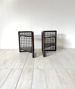 Afra and Tobia Scarpa, Pair of bedside tables mod Basilian, prod. B&B, 1970s