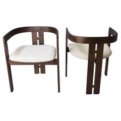 Afra e Tobia Scarpa in the style six chairs 1980s.