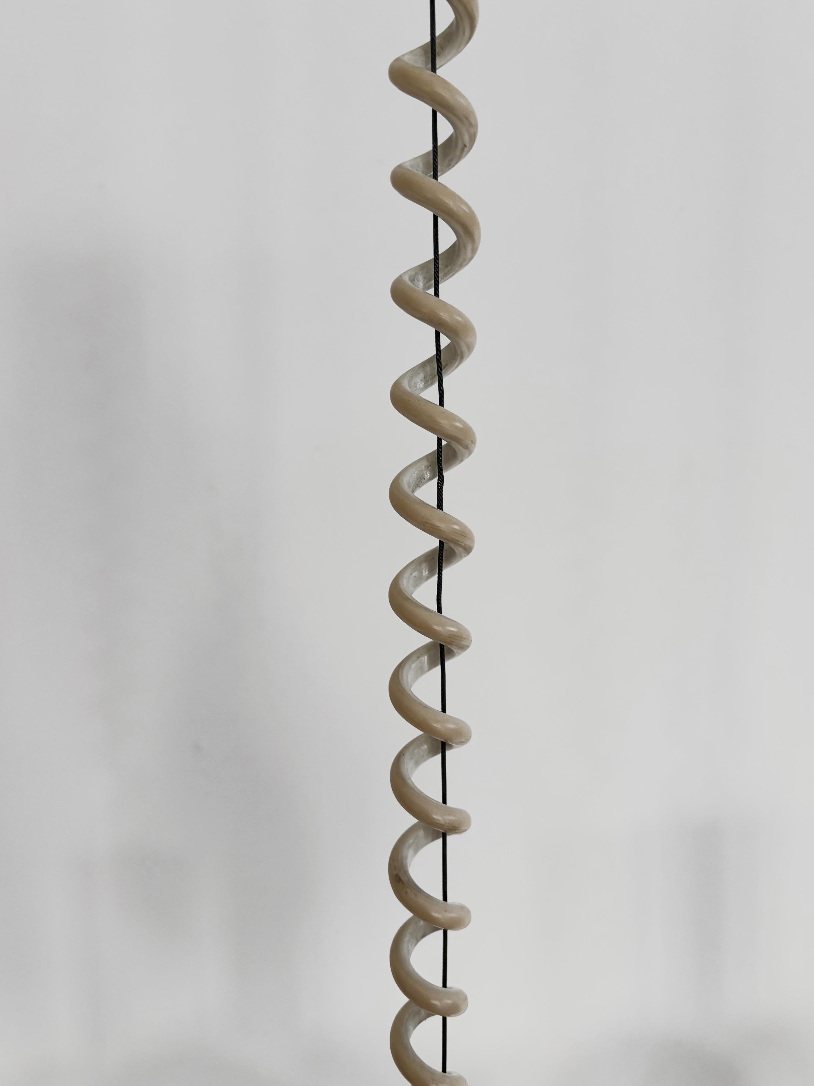 Afra e Tobia Scarpa Italian Midcentury Bilobo Glass Pendant Lamps for Flos 1960s For Sale 6