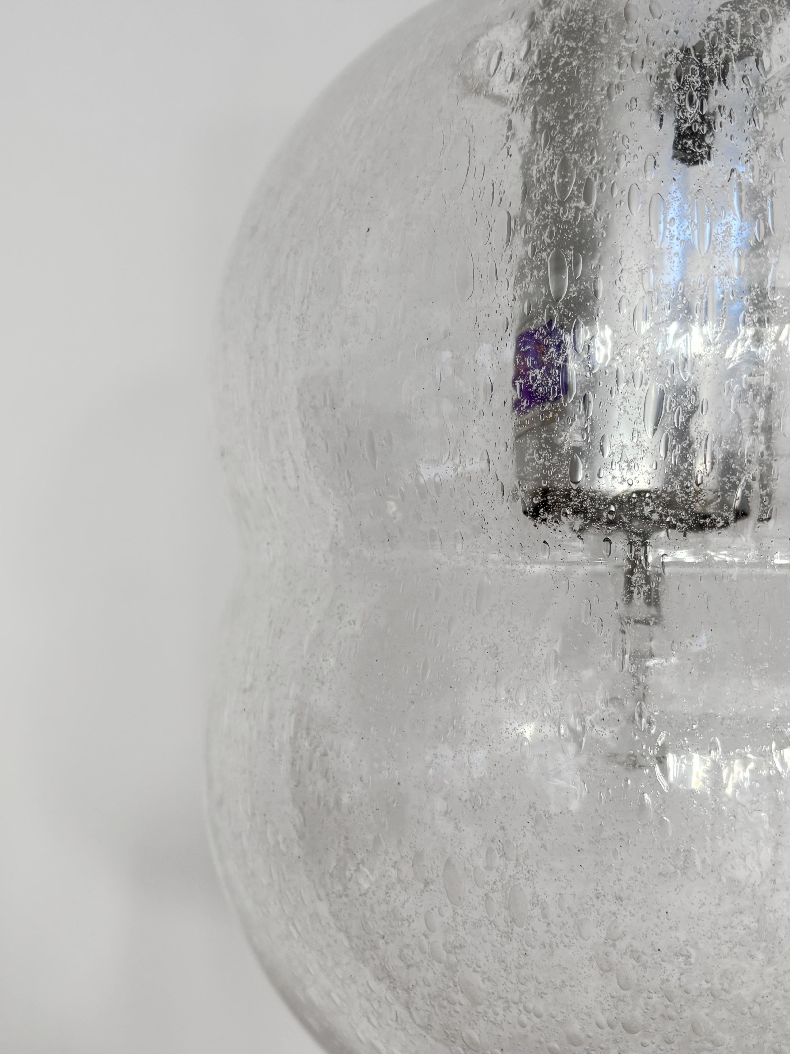 Afra e Tobia Scarpa Italian Midcentury Bilobo Glass Pendant Lamps for Flos 1960s For Sale 2