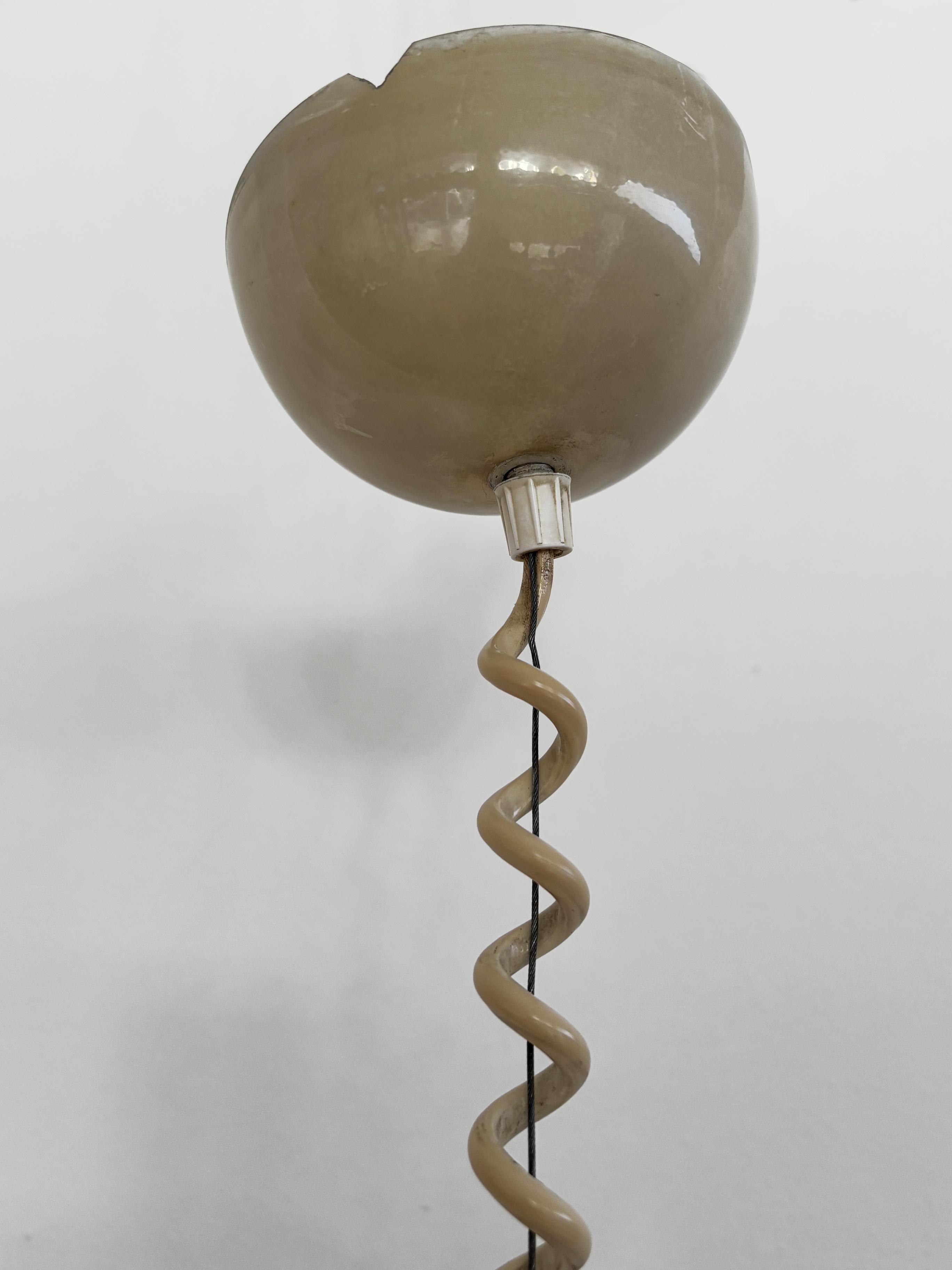 Lampada a sospensione Afra & Tobia Scarpa in vetro Bilobo per Flos 1960s in vendita 3