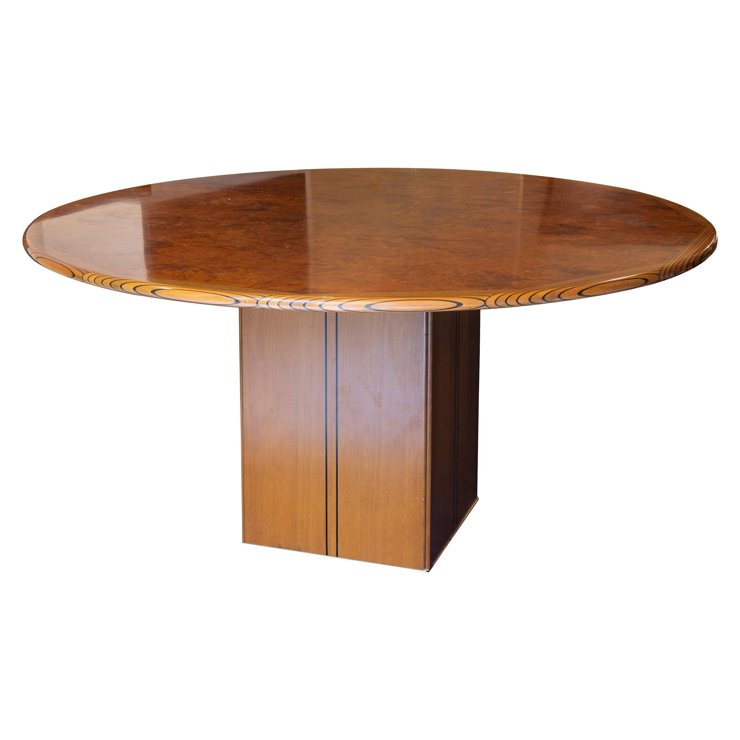 Afra e Tobia Scarpa Round Table Artona Line From Maxalto, 1970s, Italy