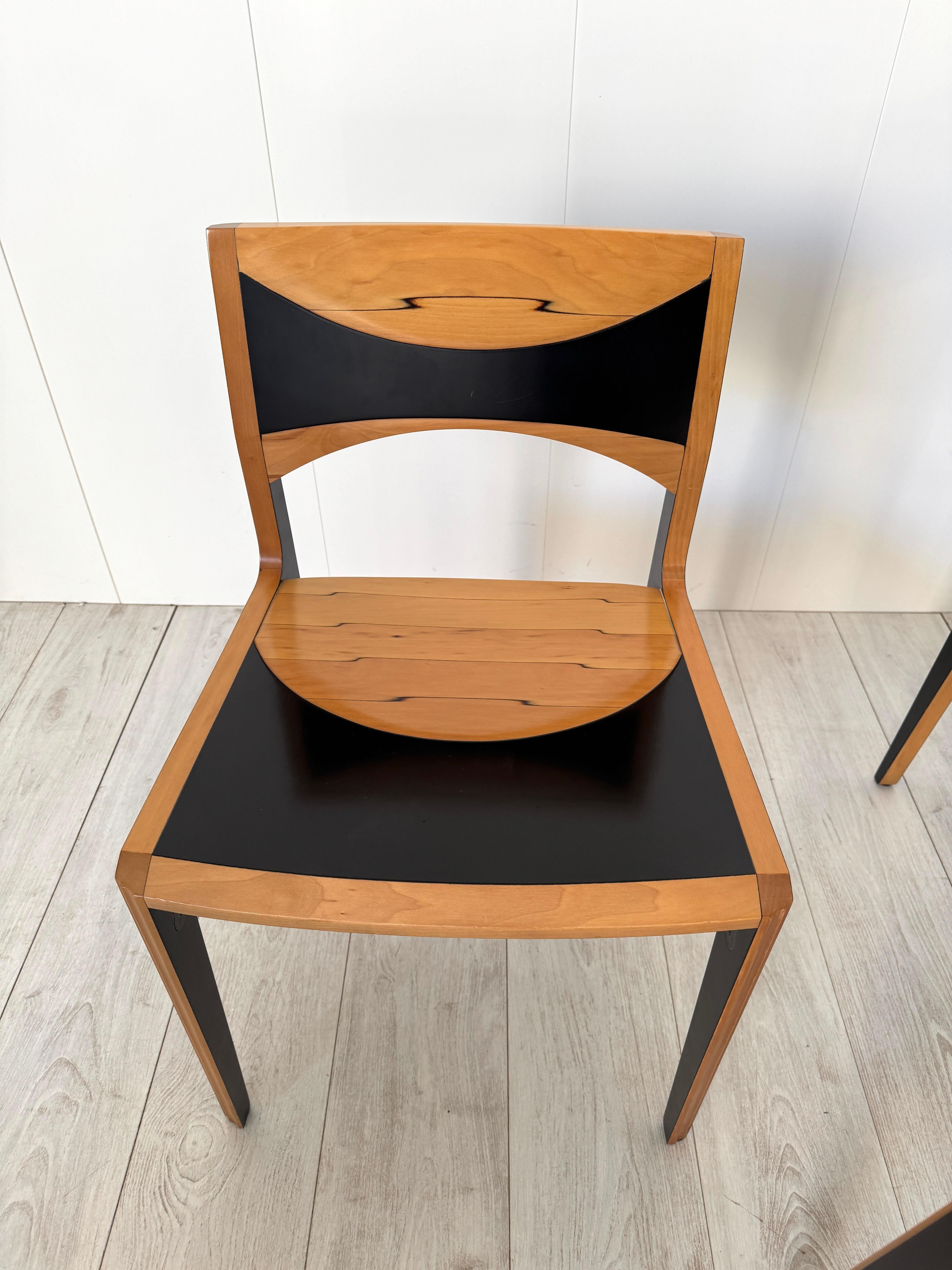 Afra und Tobia Scarpa, Sechs Stühle mod. Damasco, Prod. MaxAlto 70s im Angebot 8