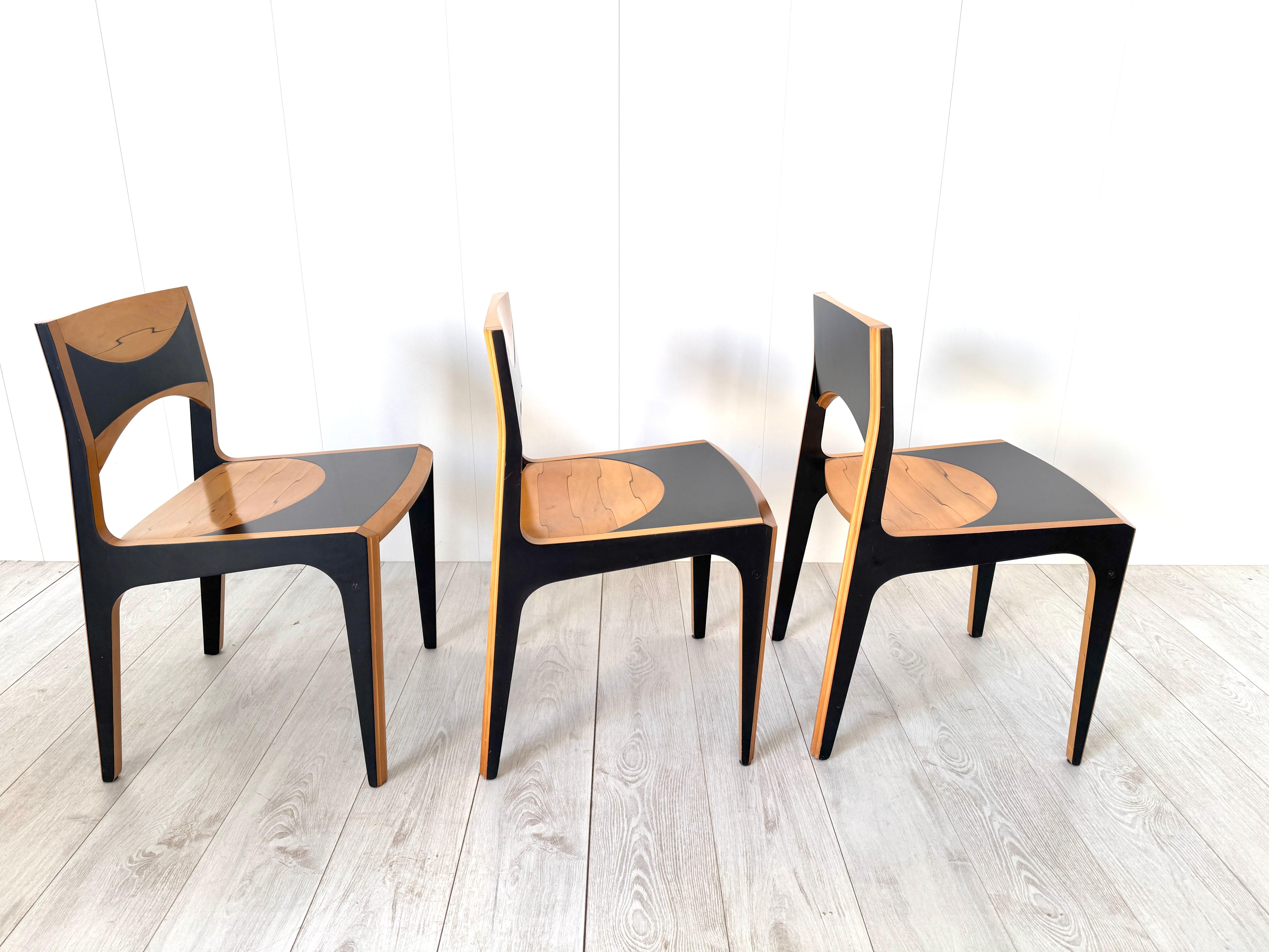 Afra und Tobia Scarpa, Sechs Stühle mod. Damasco, Prod. MaxAlto 70s im Angebot 9