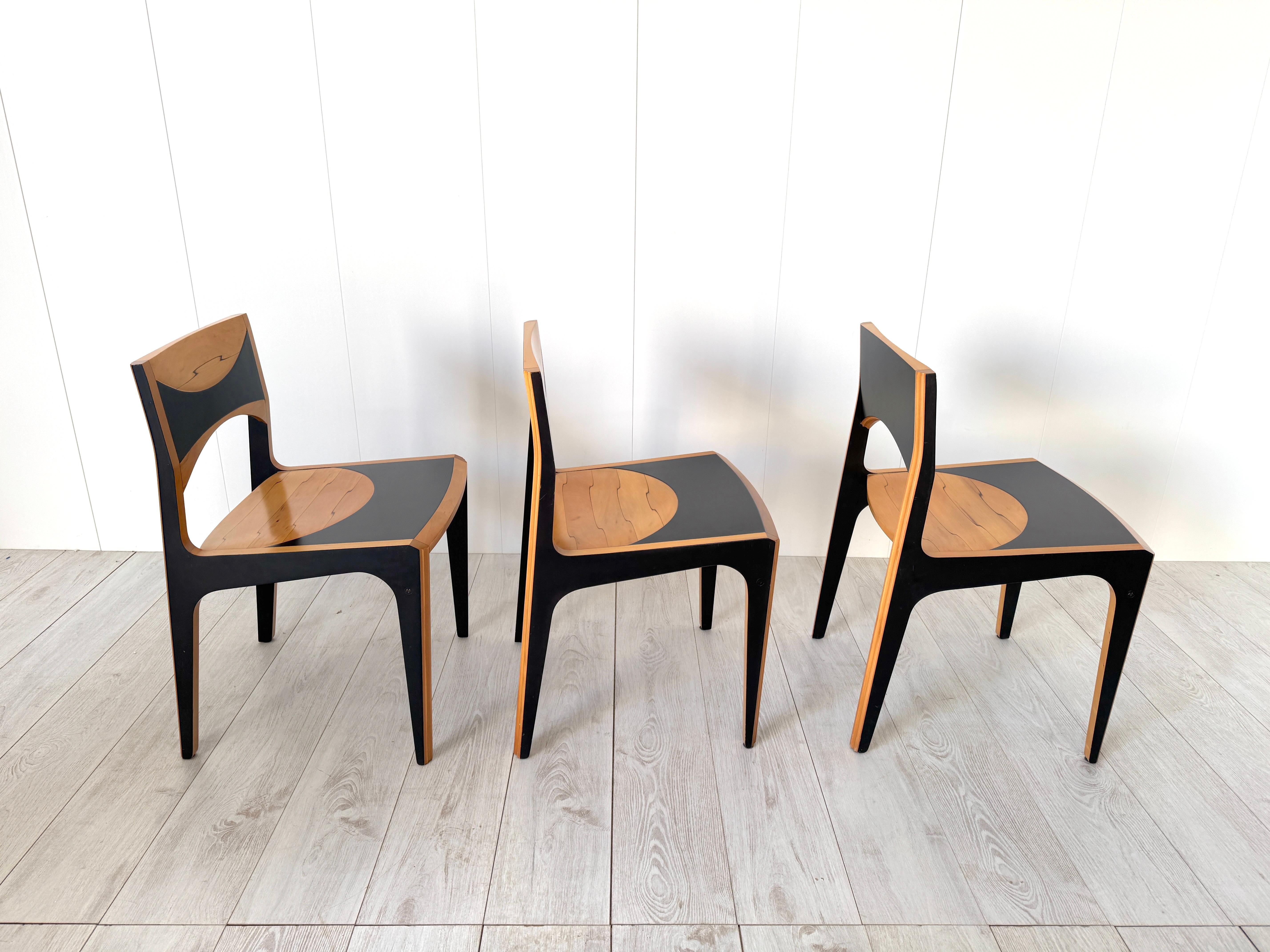 Afra und Tobia Scarpa, Sechs Stühle mod. Damasco, Prod. MaxAlto 70s im Angebot 10