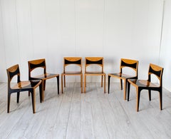 Afra et Tobia Scarpa, Six chairs mod. Damasco, Prod. MaxAlto 70s