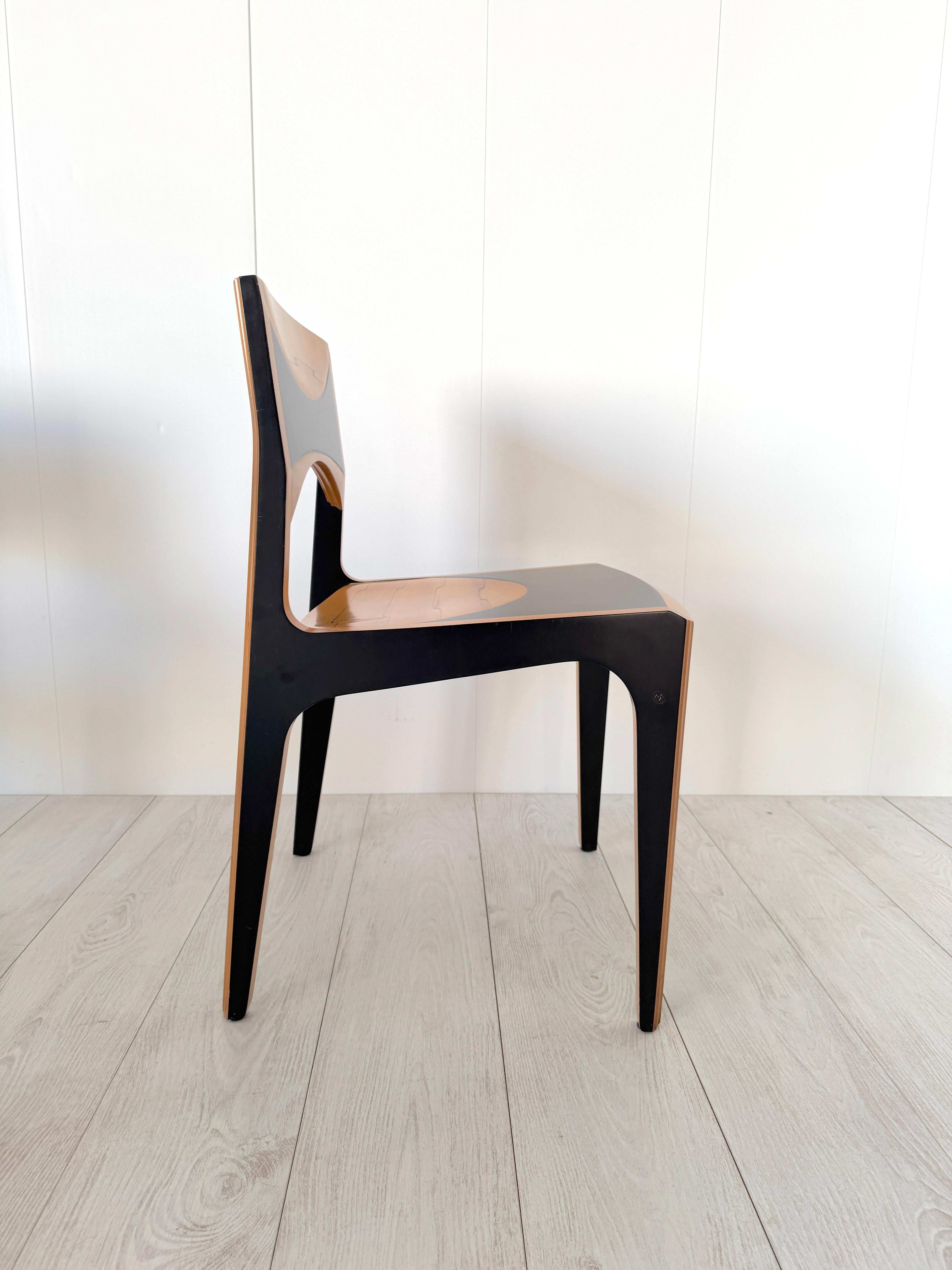 Afra und Tobia Scarpa, Sechs Stühle mod. Damasco, Prod. MaxAlto 70s im Angebot 1