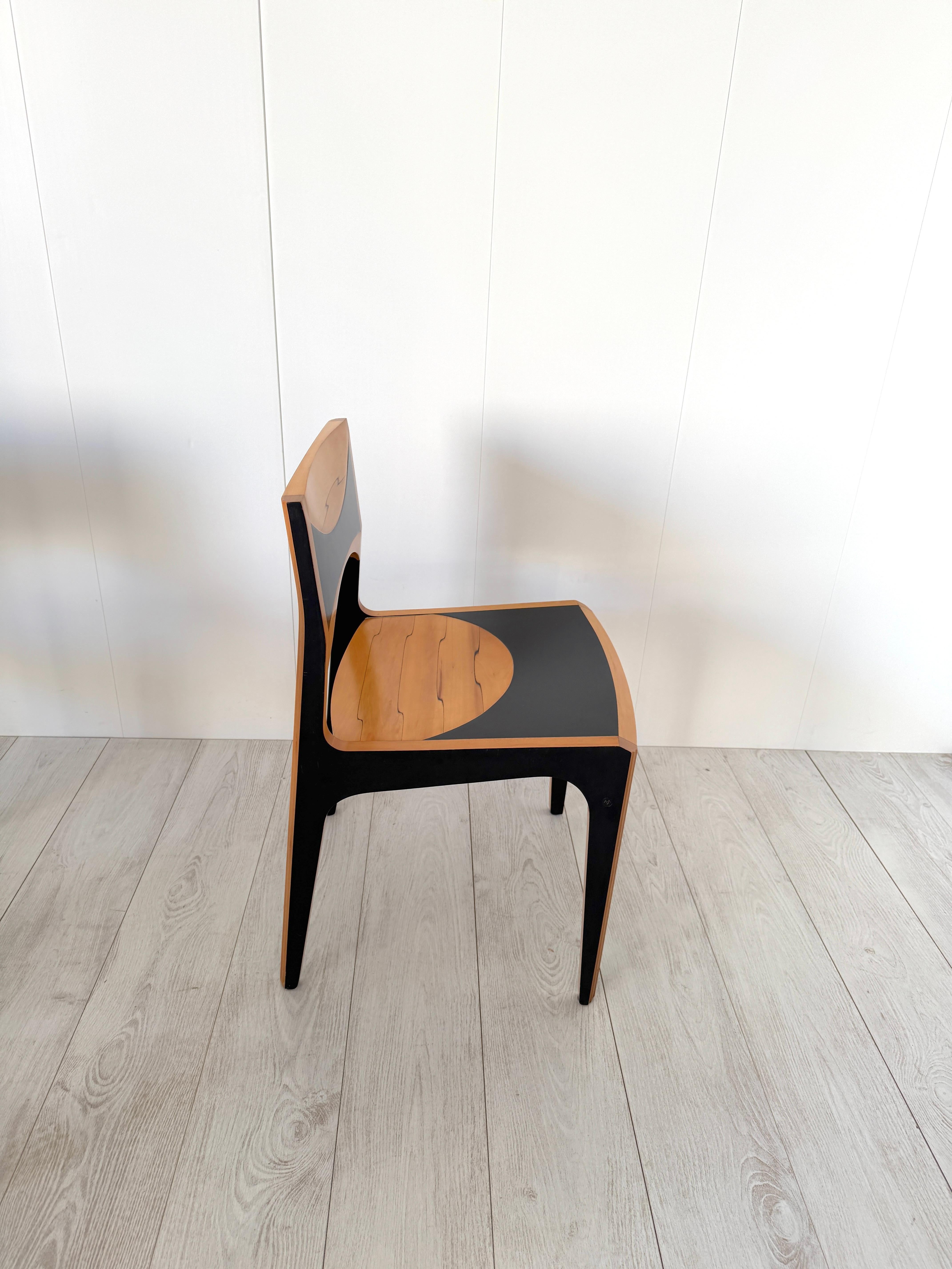 Afra und Tobia Scarpa, Sechs Stühle mod. Damasco, Prod. MaxAlto 70s im Angebot 2