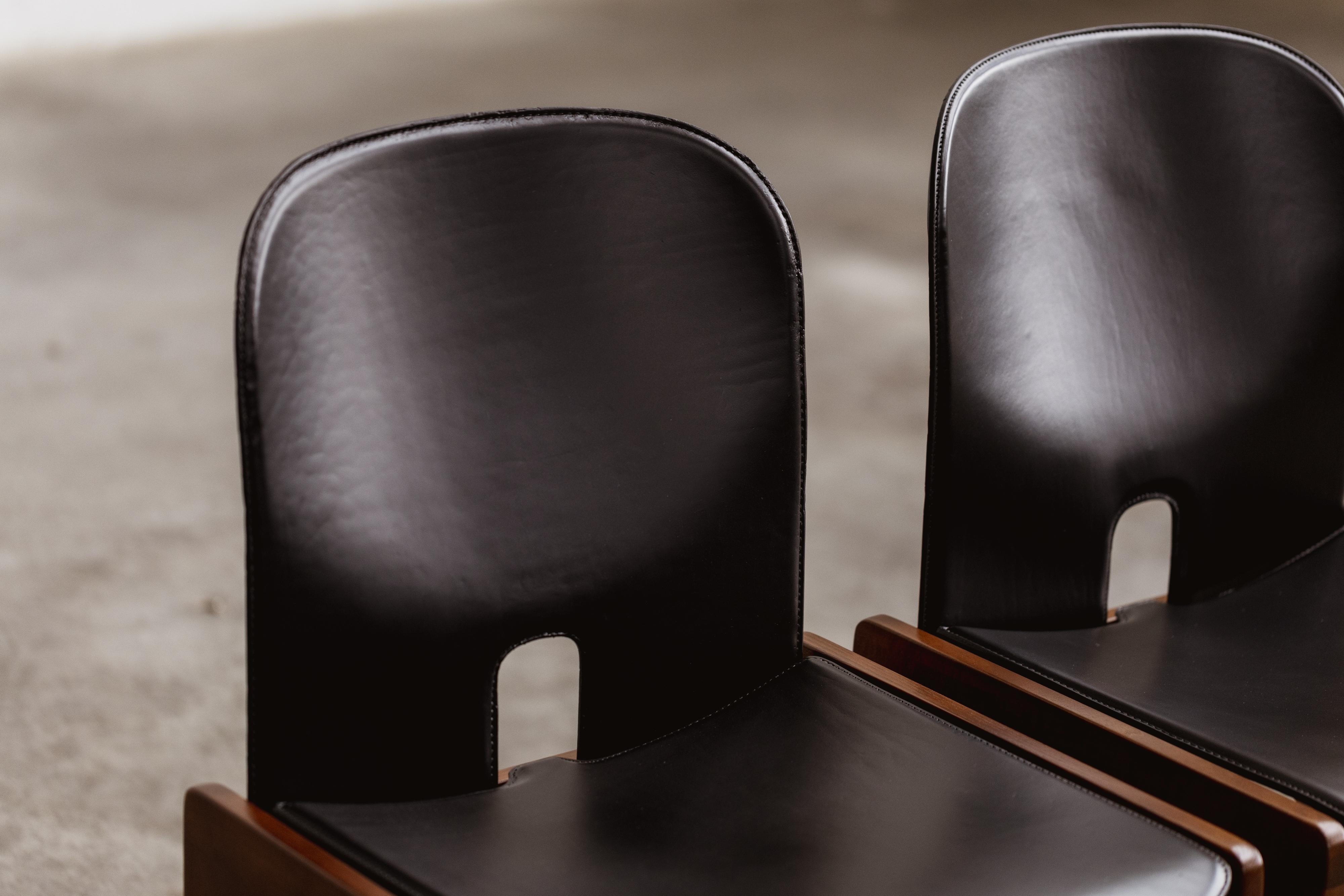 Chaises à manger 121 d'Afra & Tobia Scarpa pour Cassina, 1965, ensemble de 10 pièces en vente 3