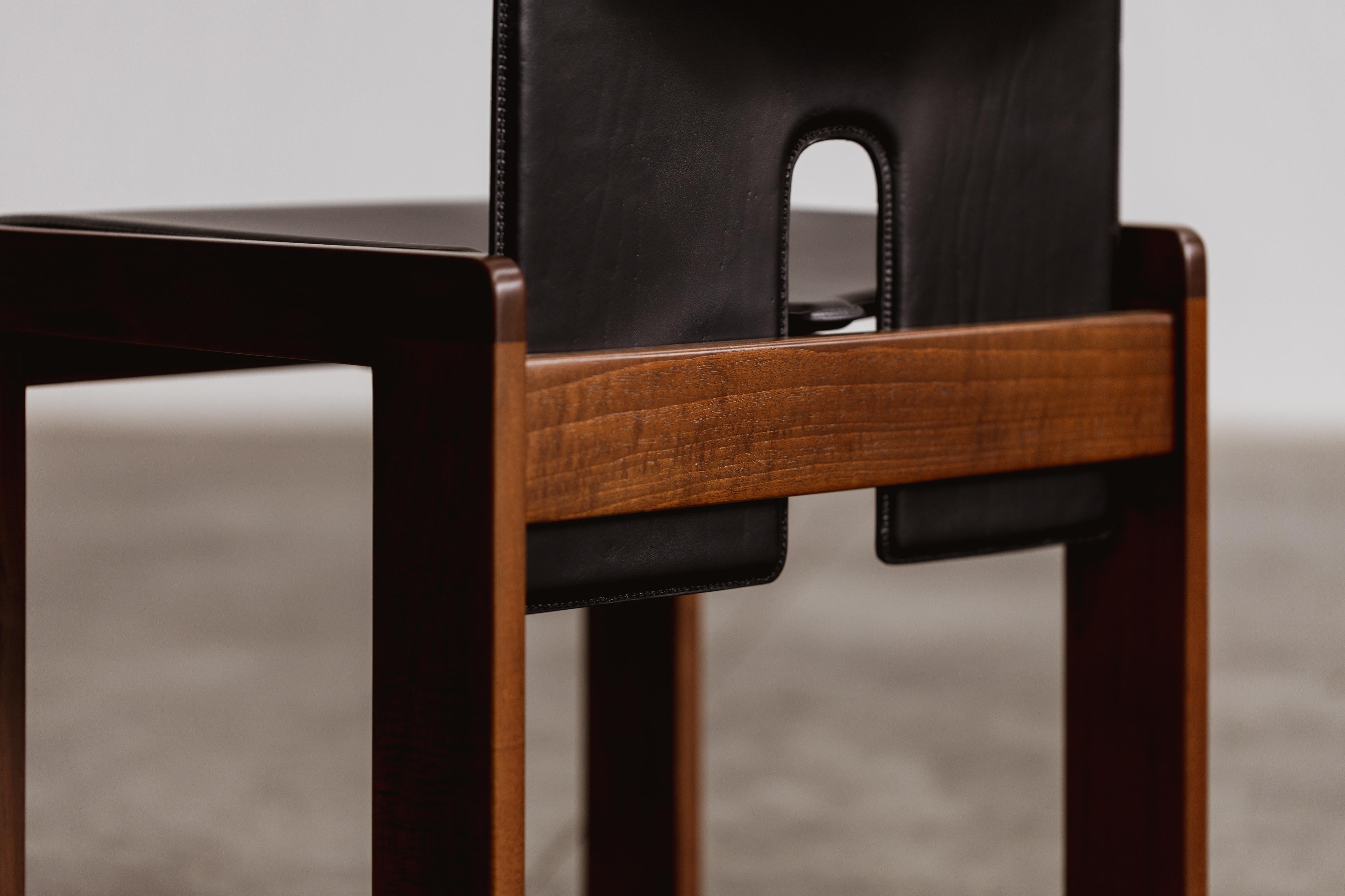Chaises à manger 121 d'Afra & Tobia Scarpa pour Cassina, 1965, ensemble de 10 pièces en vente 6