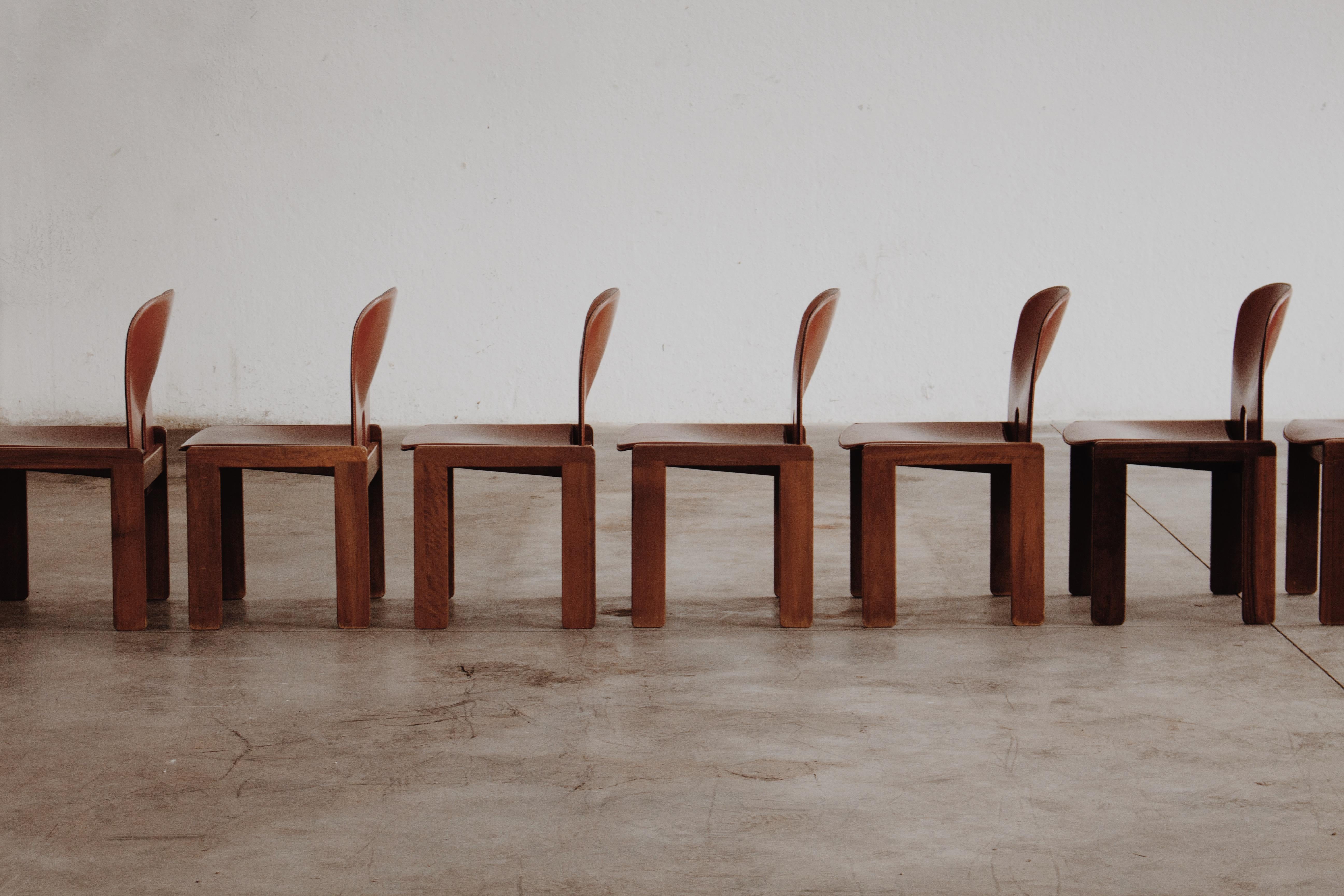 Esszimmerstühle „121“ von Afra & Tobia Scarpa für Cassina, 1965, Set von 10 Stühlen 7