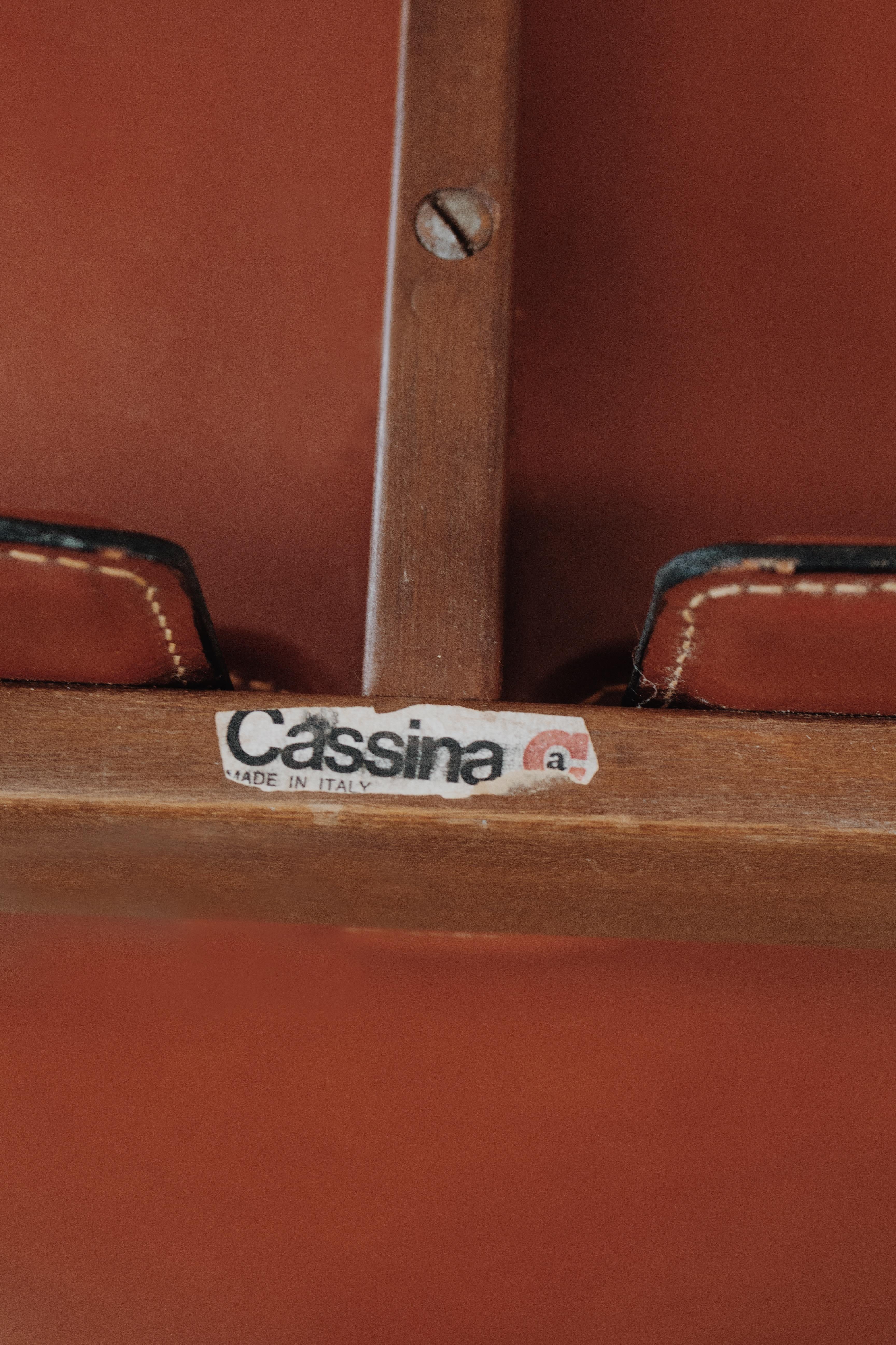 Esszimmerstühle „121“ von Afra & Tobia Scarpa für Cassina, 1965, Set von 10 Stühlen 8