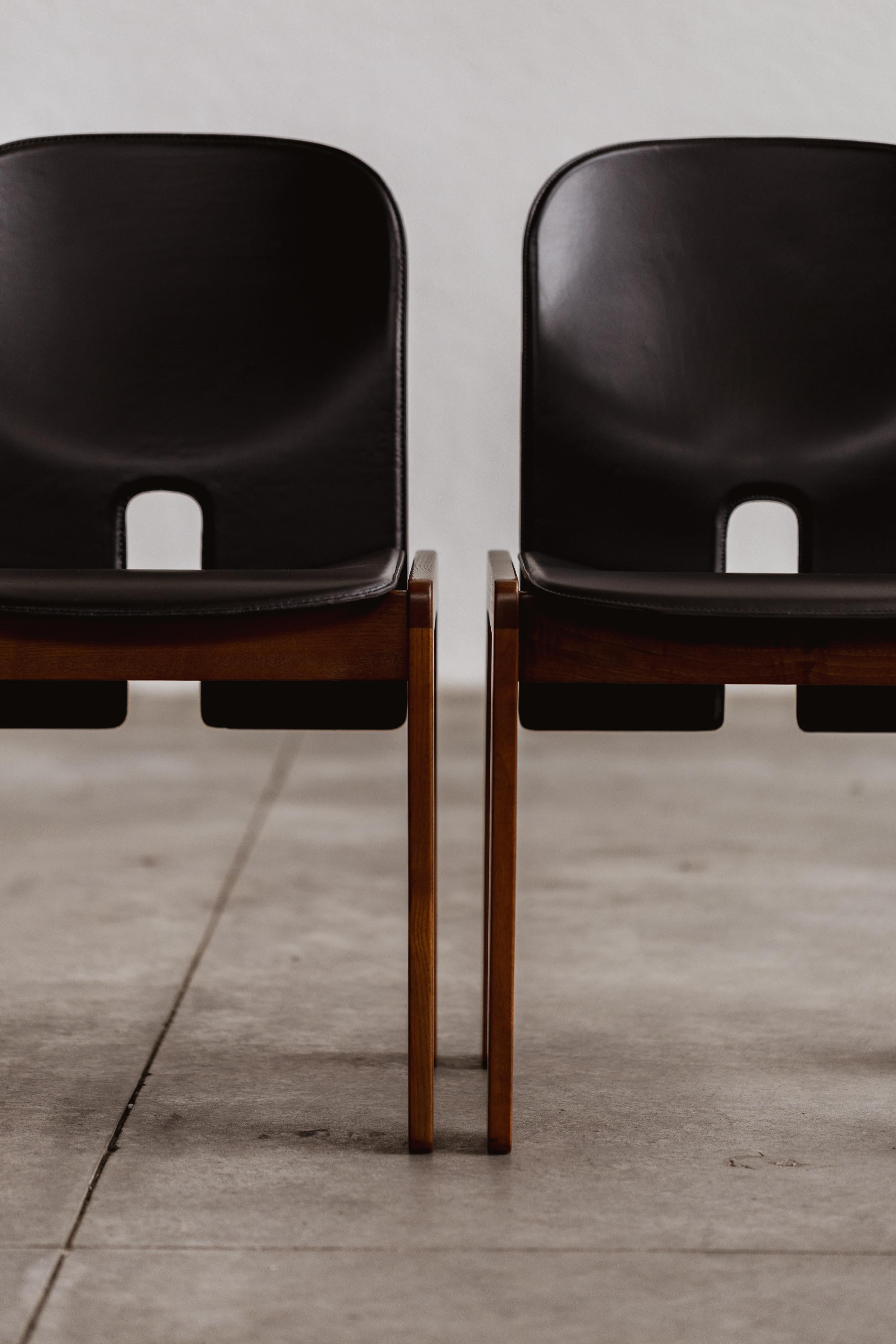 Chaises à manger 121 d'Afra & Tobia Scarpa pour Cassina, 1965, ensemble de 10 pièces en vente 9