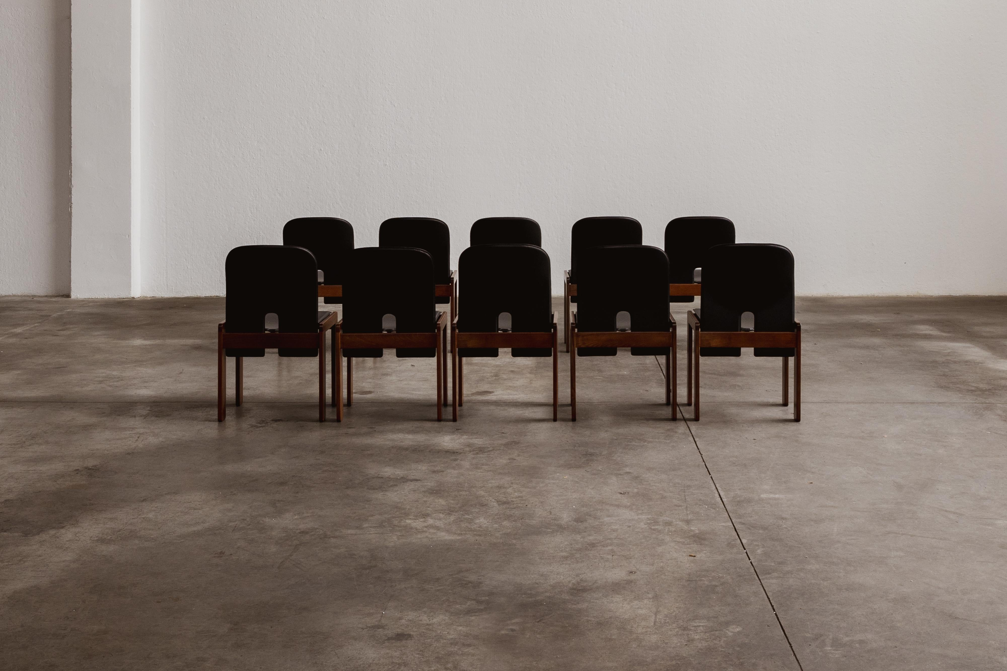Milieu du XXe siècle Chaises à manger 121 d'Afra & Tobia Scarpa pour Cassina, 1965, ensemble de 10 pièces en vente