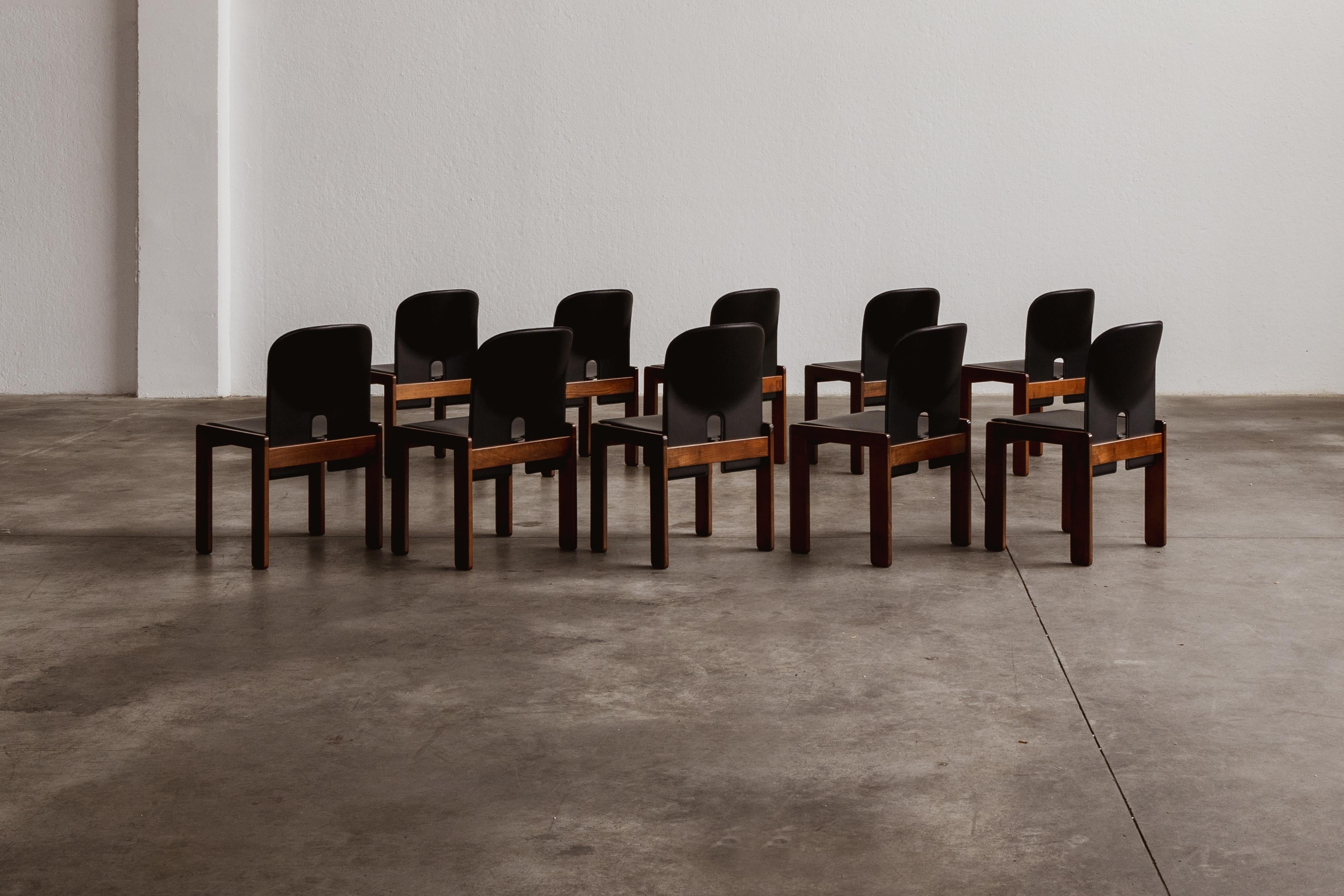 Chaises à manger 121 d'Afra & Tobia Scarpa pour Cassina, 1965, ensemble de 10 pièces en vente 2