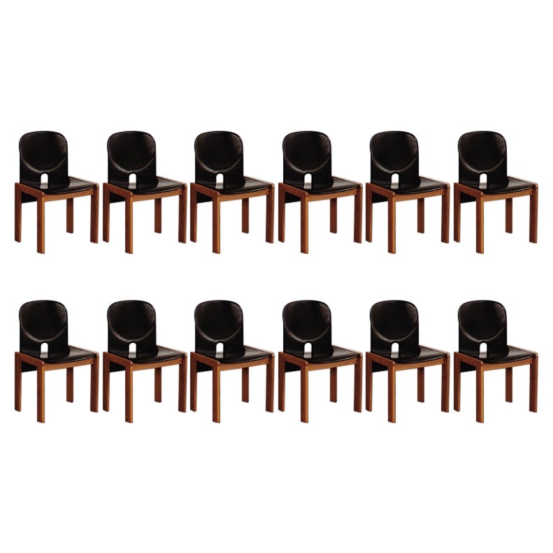 Sedie da pranzo "121" di Afra & Tobia Scarpa per Cassina, 1965, set da 12