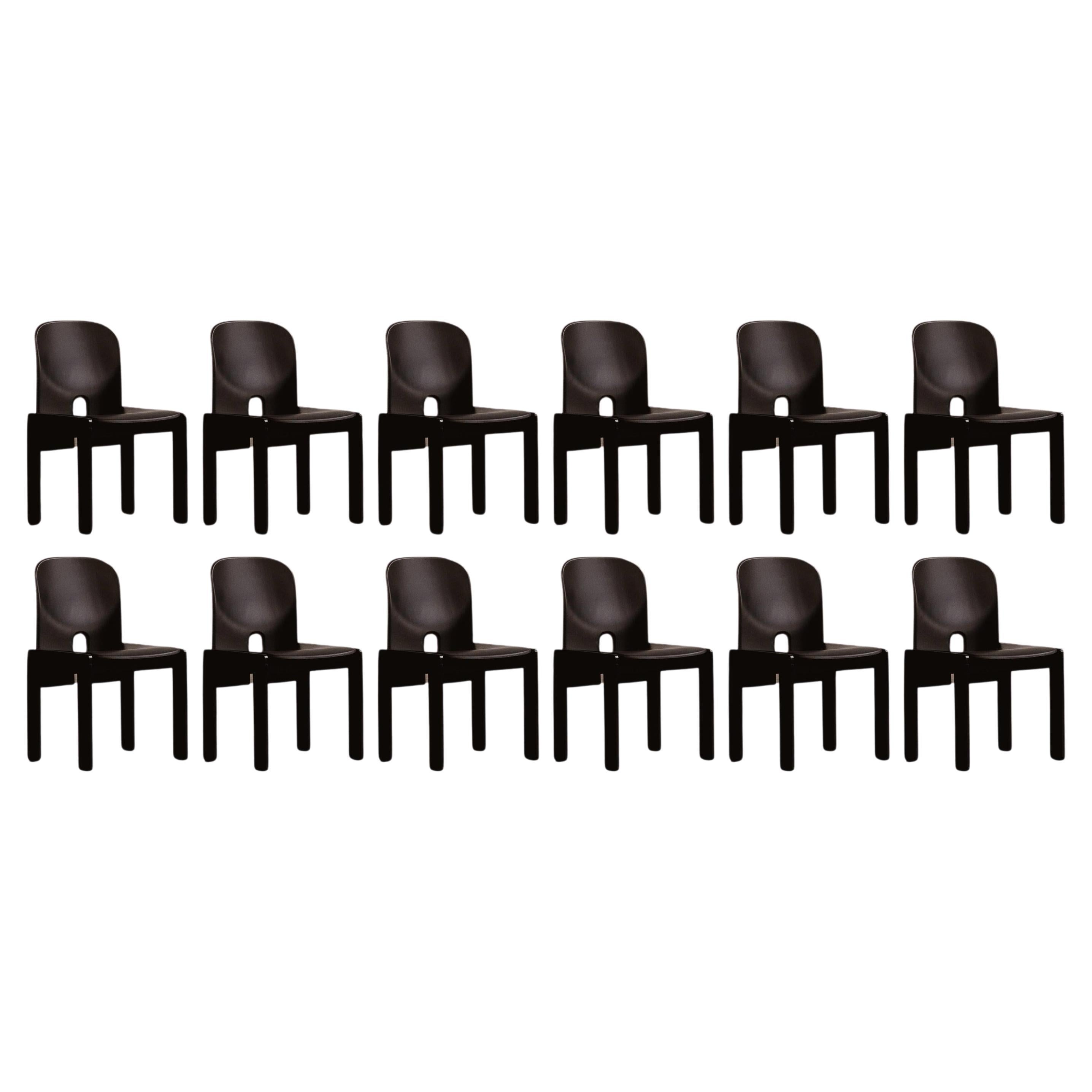 Afra & Tobia Scarpa "121" Dining Chairs for Cassina, 1965, Set of 12