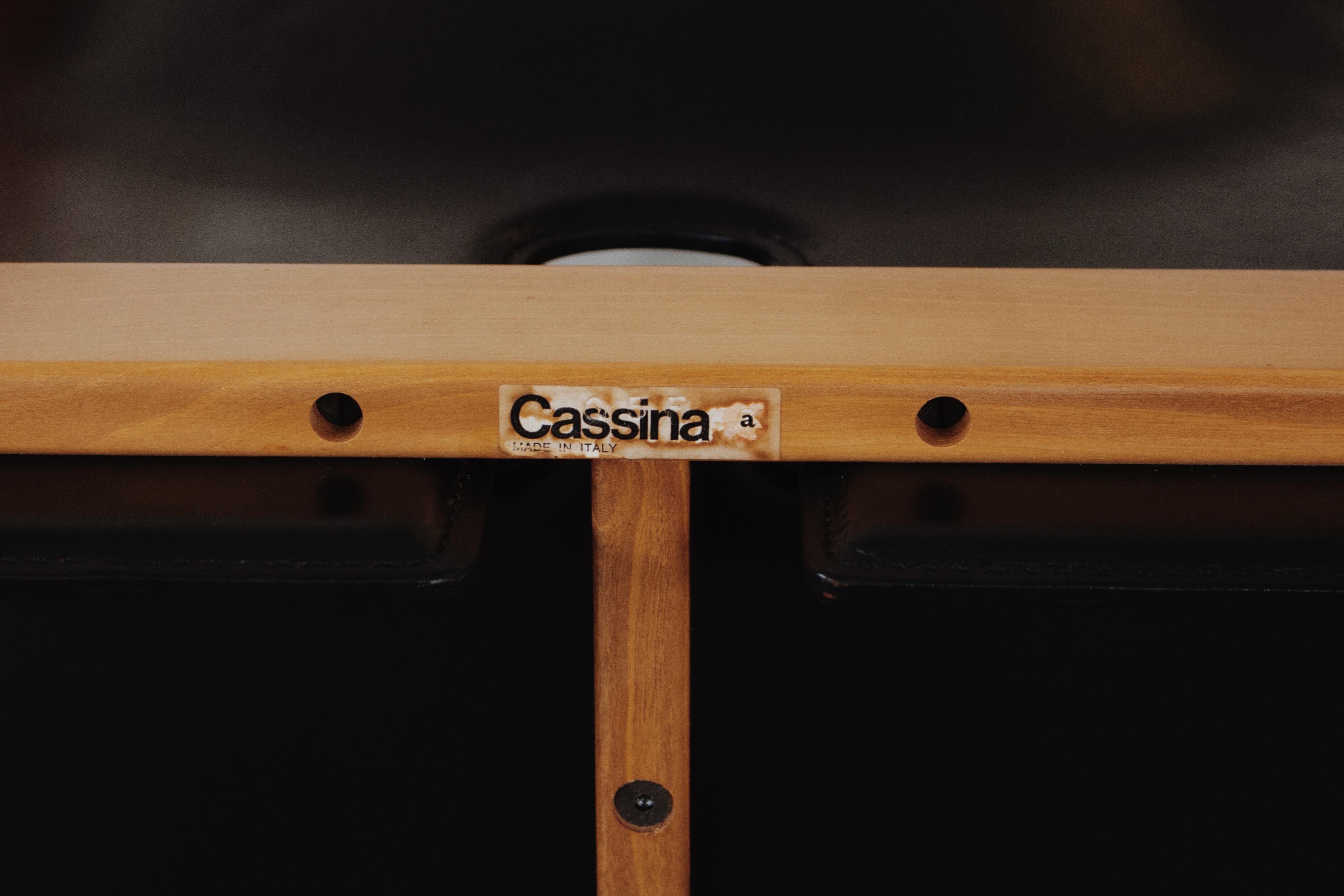 Esszimmerstühle „121“ von Afra & Tobia Scarpa für Cassina, 1965, Satz von 16 Stühlen im Angebot 6