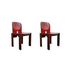 Afra & Tobia Scarpa "121" Dining Chairs for Cassina, 1965, Set of 2